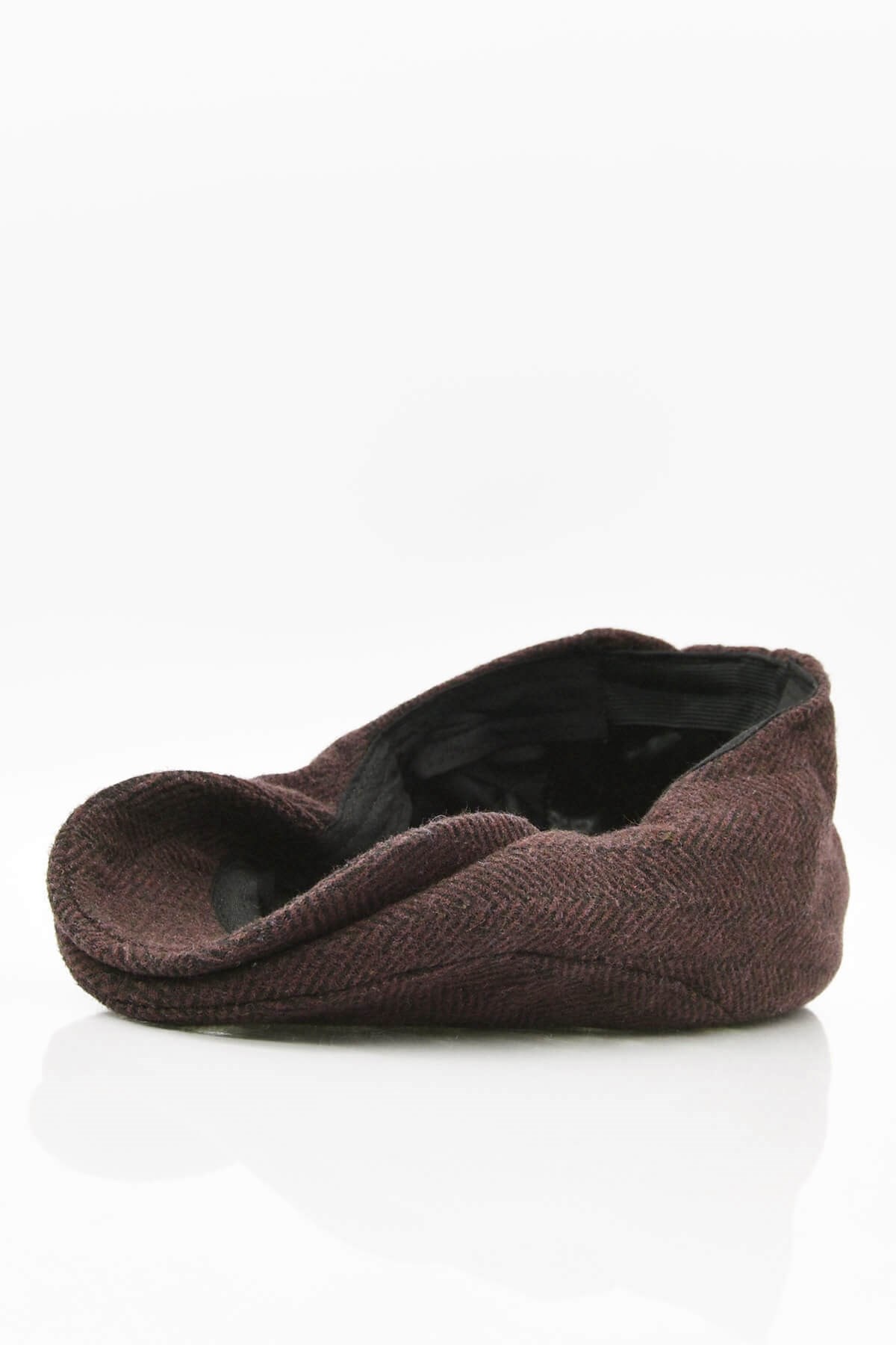 Erkek Yün Şapka Heritage Kışlık Kasket Flat Cap-Koyu Kahve
