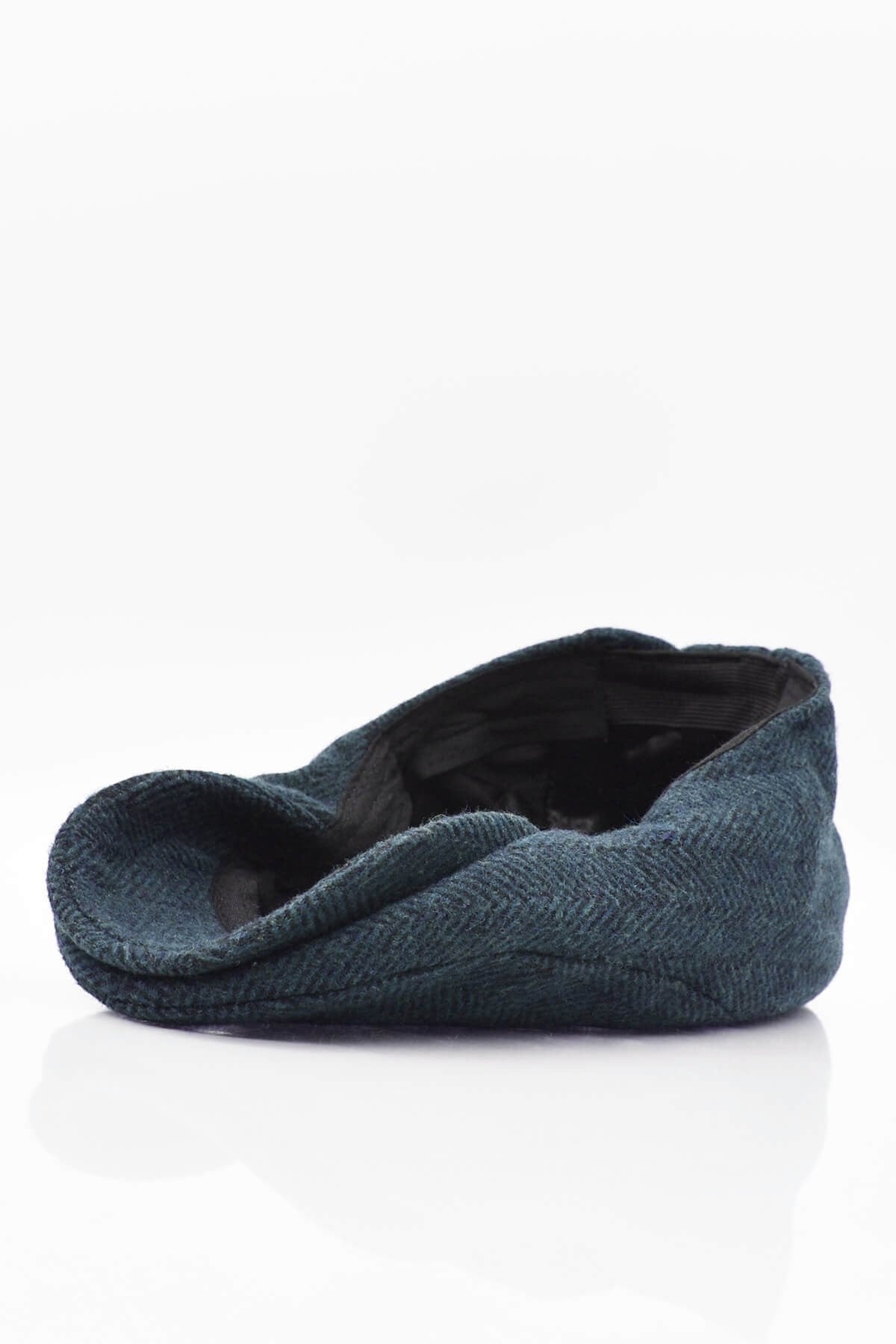 Erkek Yün Şapka Heritage Kışlık Kasket Flat Cap-Lacivert
