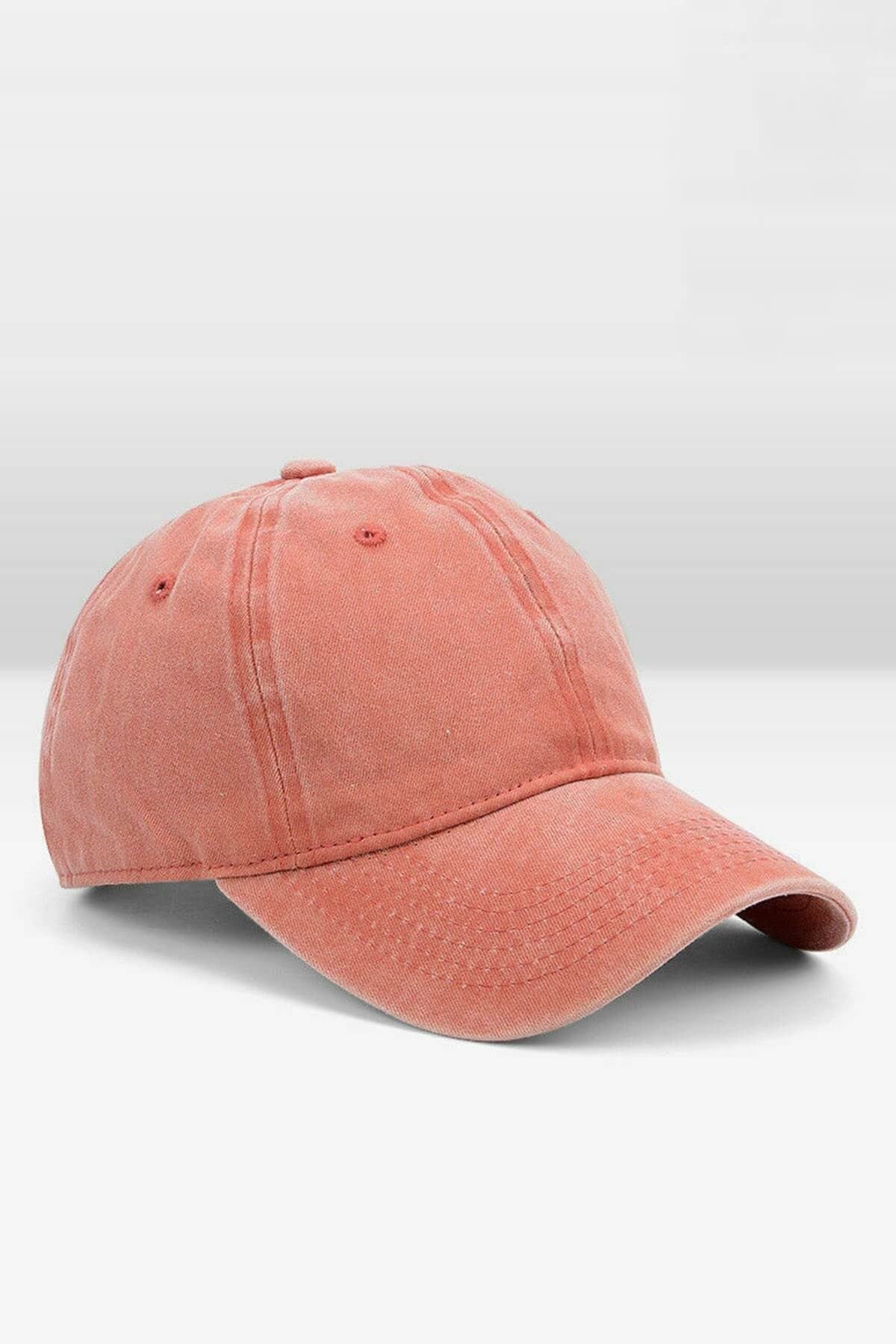 Erkek Eskitme Şapka Yazlık Outdoor Kep Kasket-Kiremit