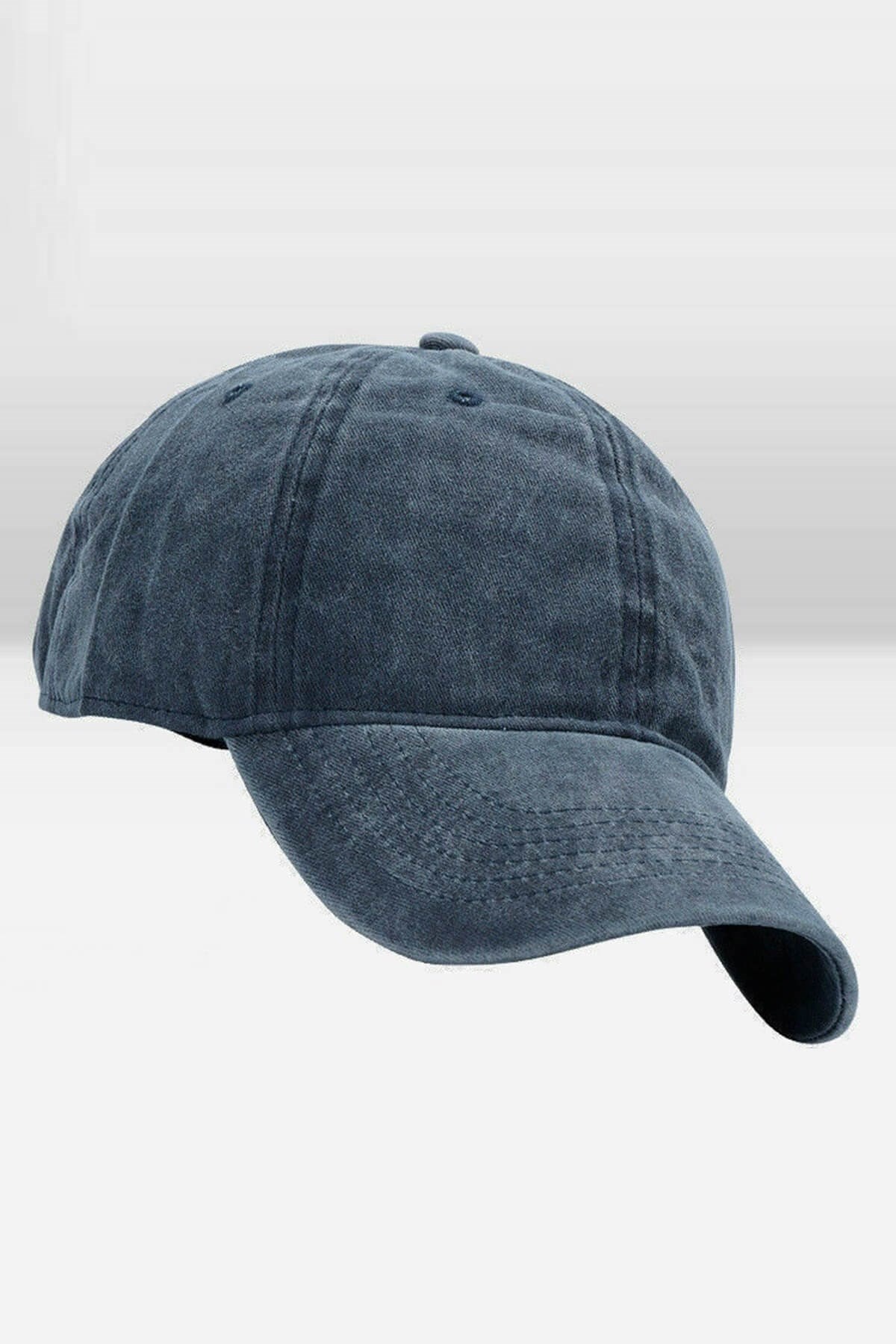 Erkek Eskitme Şapka Yazlık Outdoor Kep Kasket-Lacivert