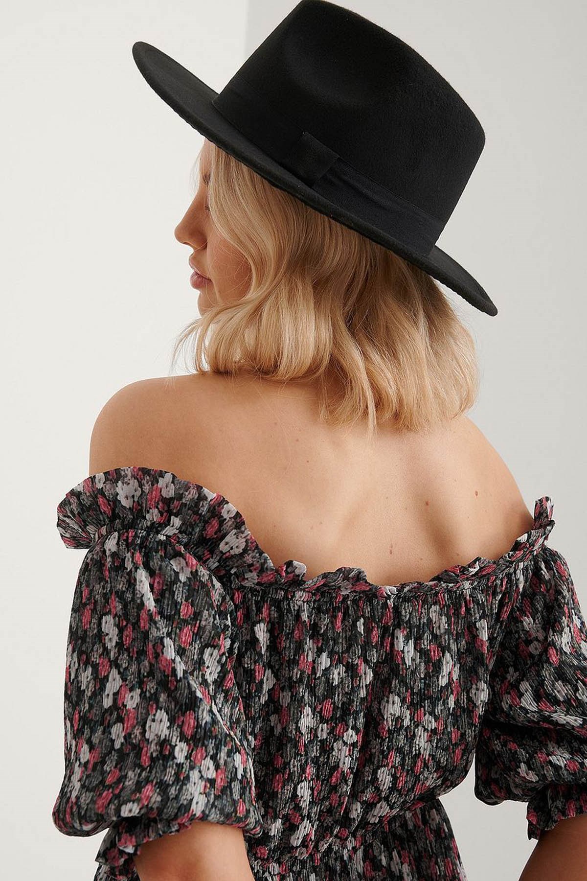 Black Fedora Hat