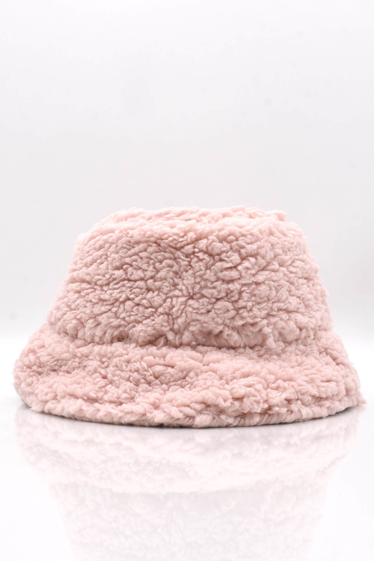 Kadın Kışlık Suni Kürk Peluş Pembe Şapka