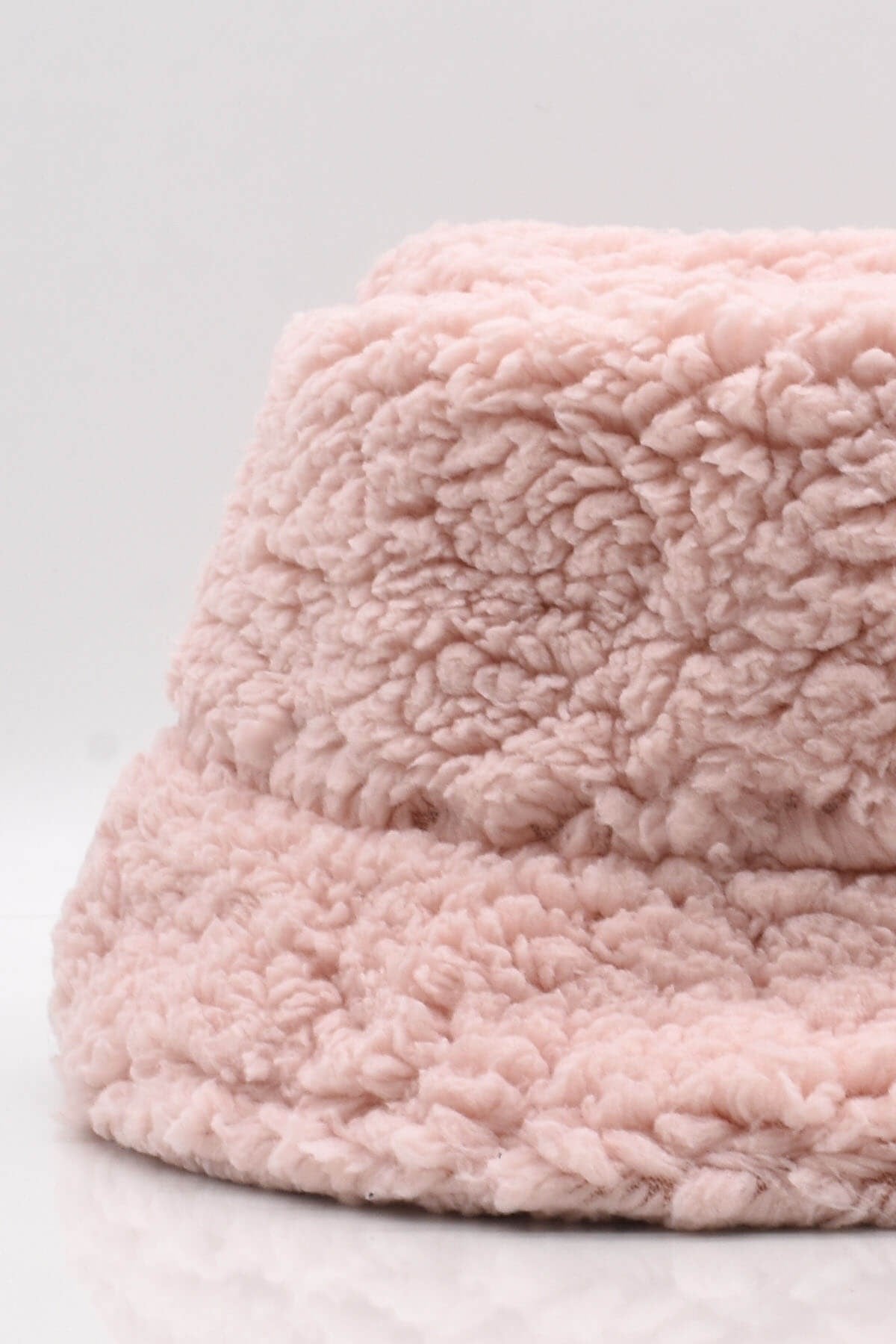 Kadın Kışlık Suni Kürk Peluş Pembe Şapka