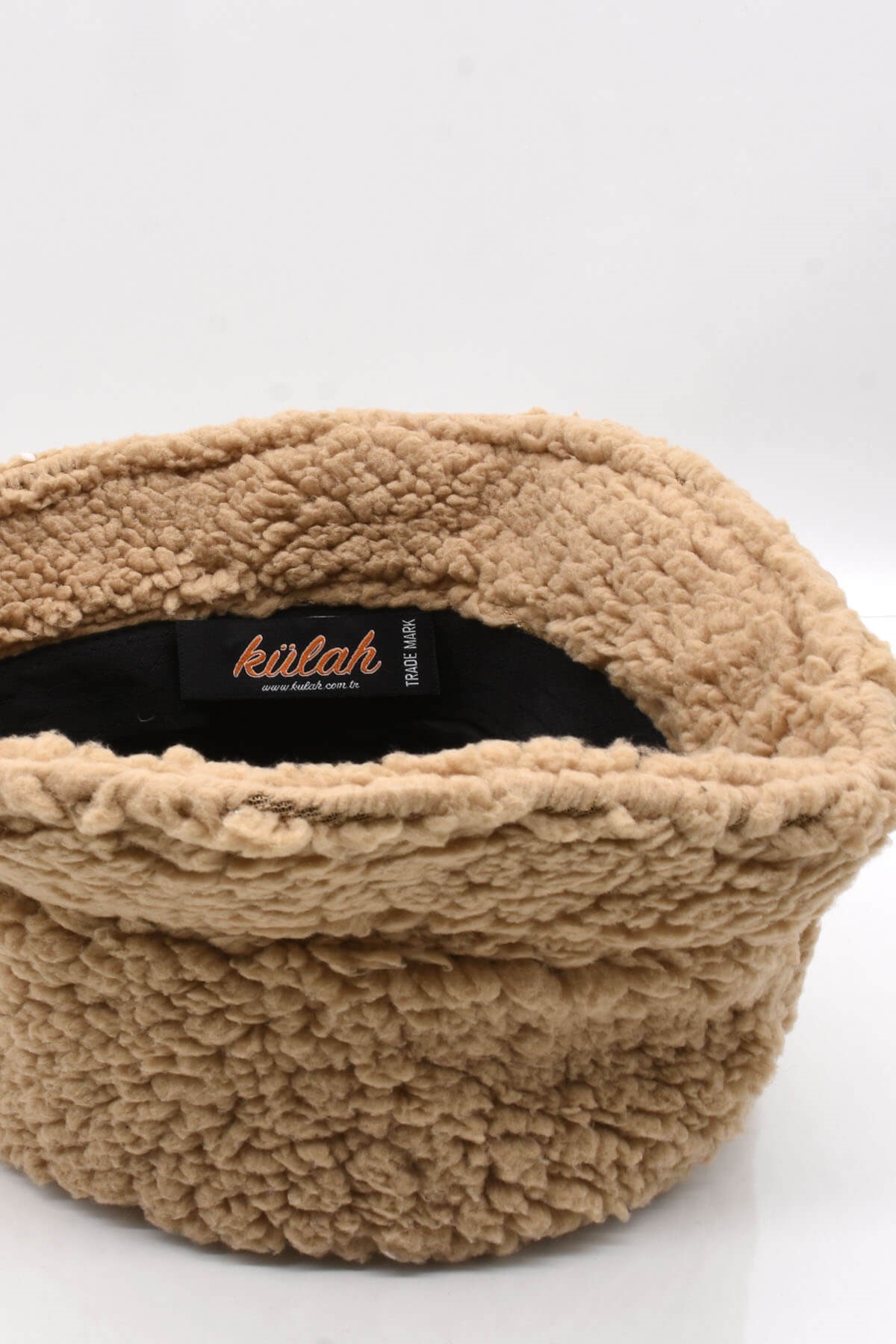 Kadın Kışlık Suni Kürk Camel Peluş Şapka