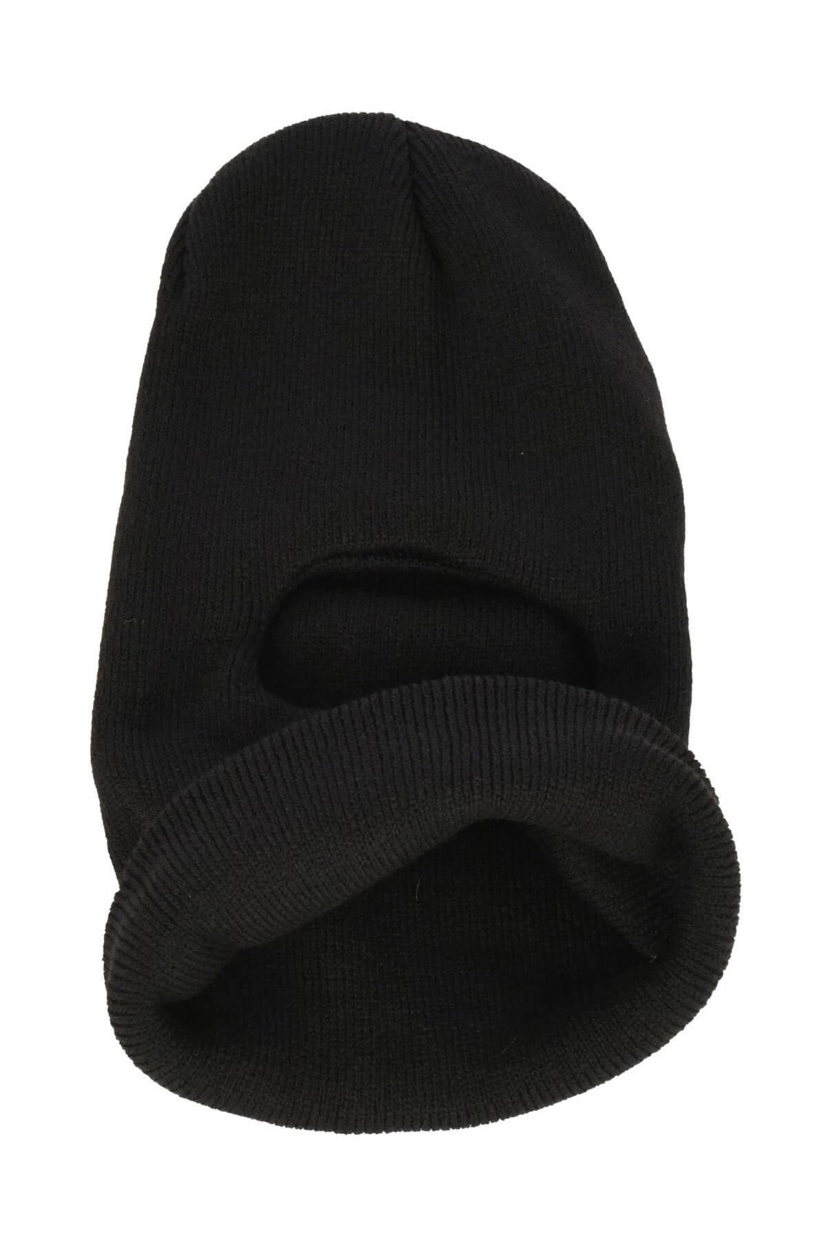 Örgü Kar Maskesi Siyah Balaclava