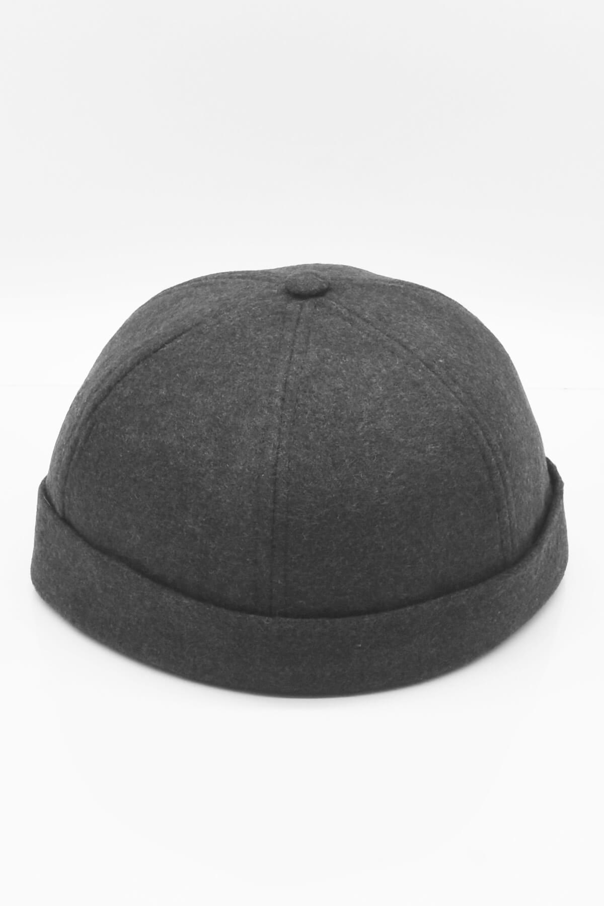 Anthrachite Hiphop Docker Hat Winter Metal Buckle Adjustable Flat Cap