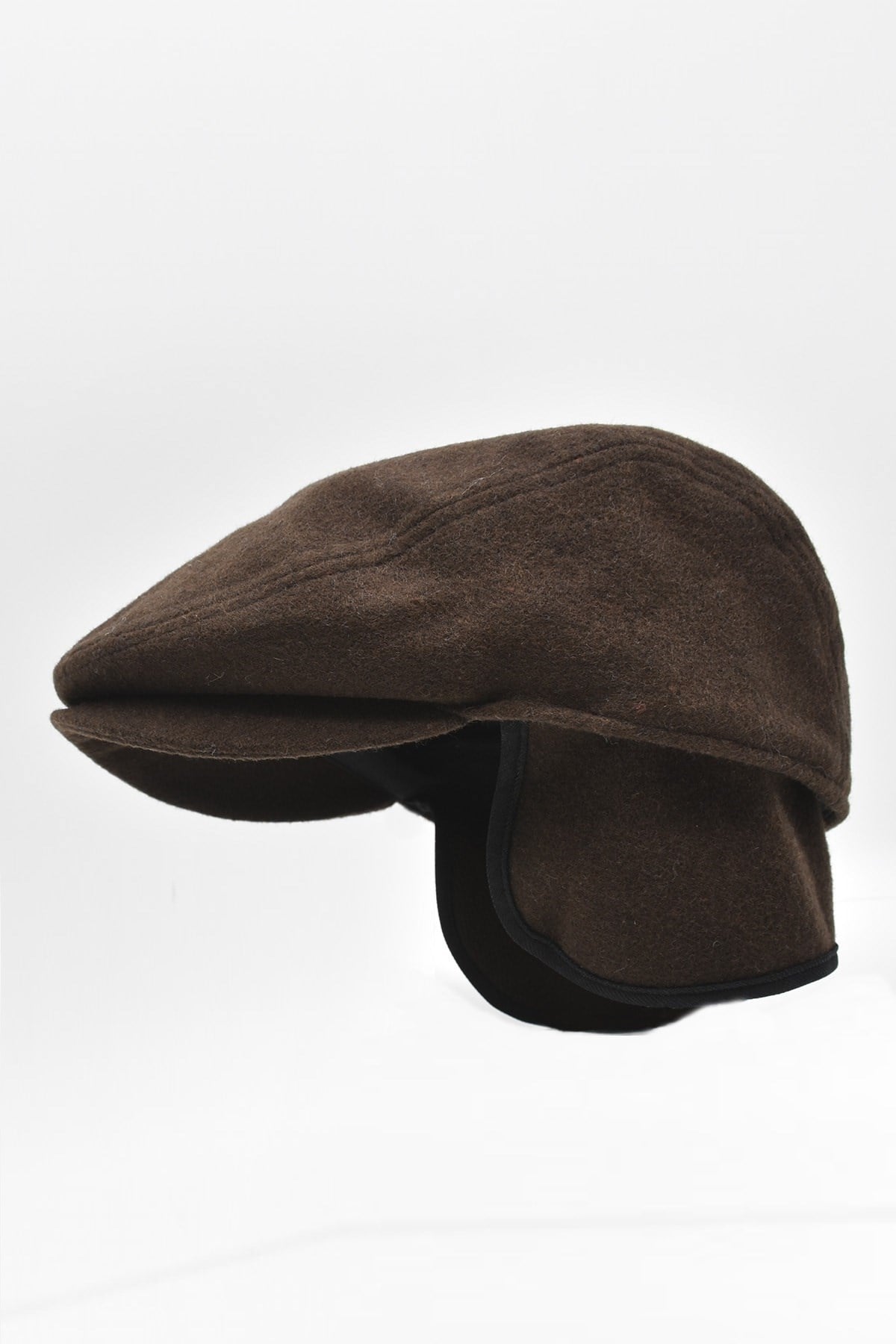 Tobias Kışlık Kulaklı Kasket Şapka Bakerboy Cap Kahve