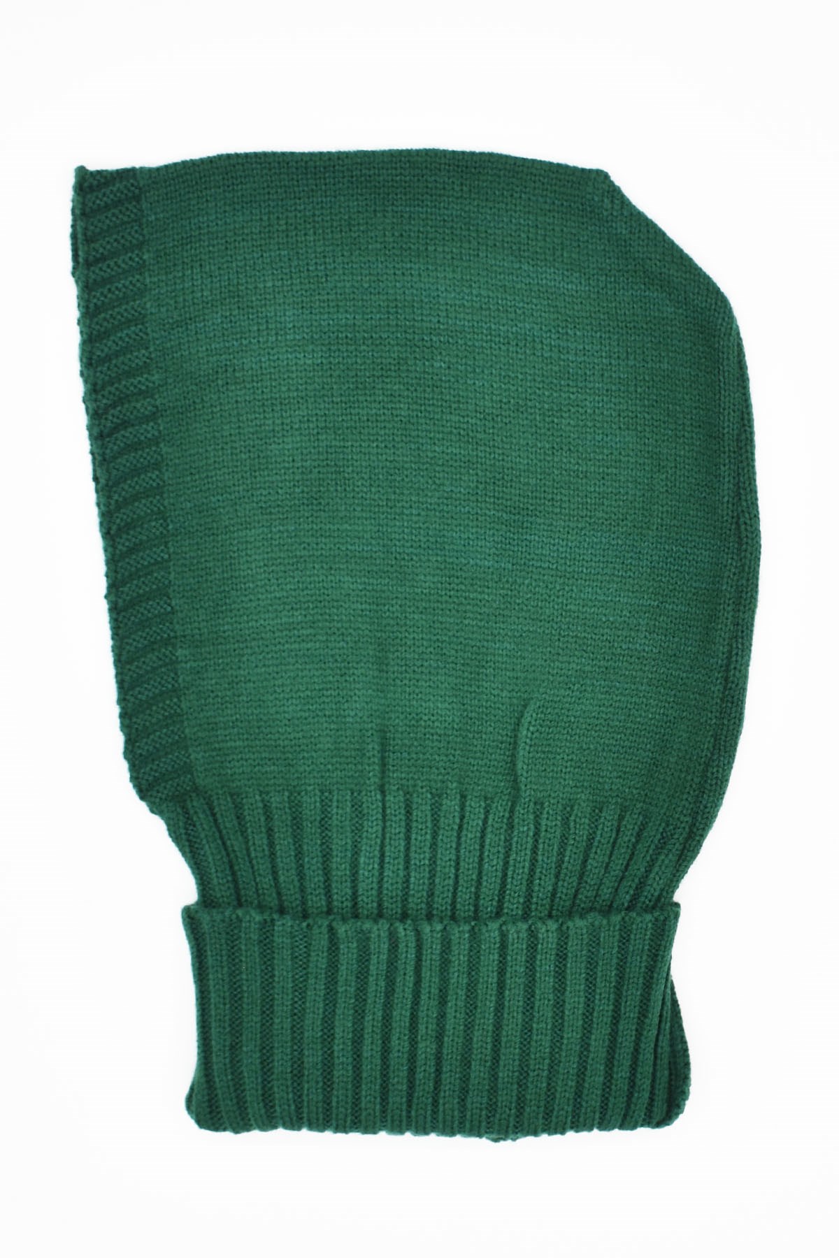 Balaclava Kadın Triko Kar Maskesi Bere Boyunluk Yeşil