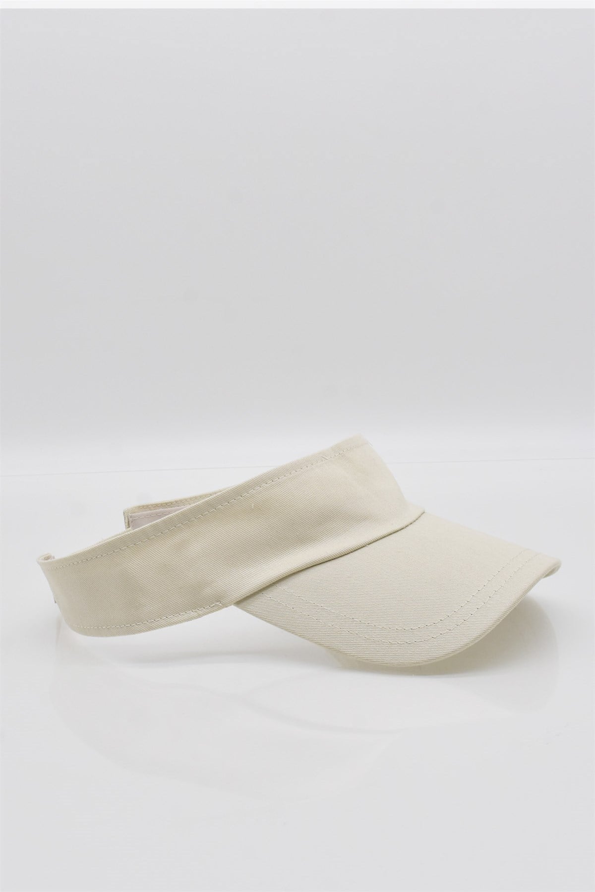 Womens Beige Tennis Visor Cap Sports Beach Hat