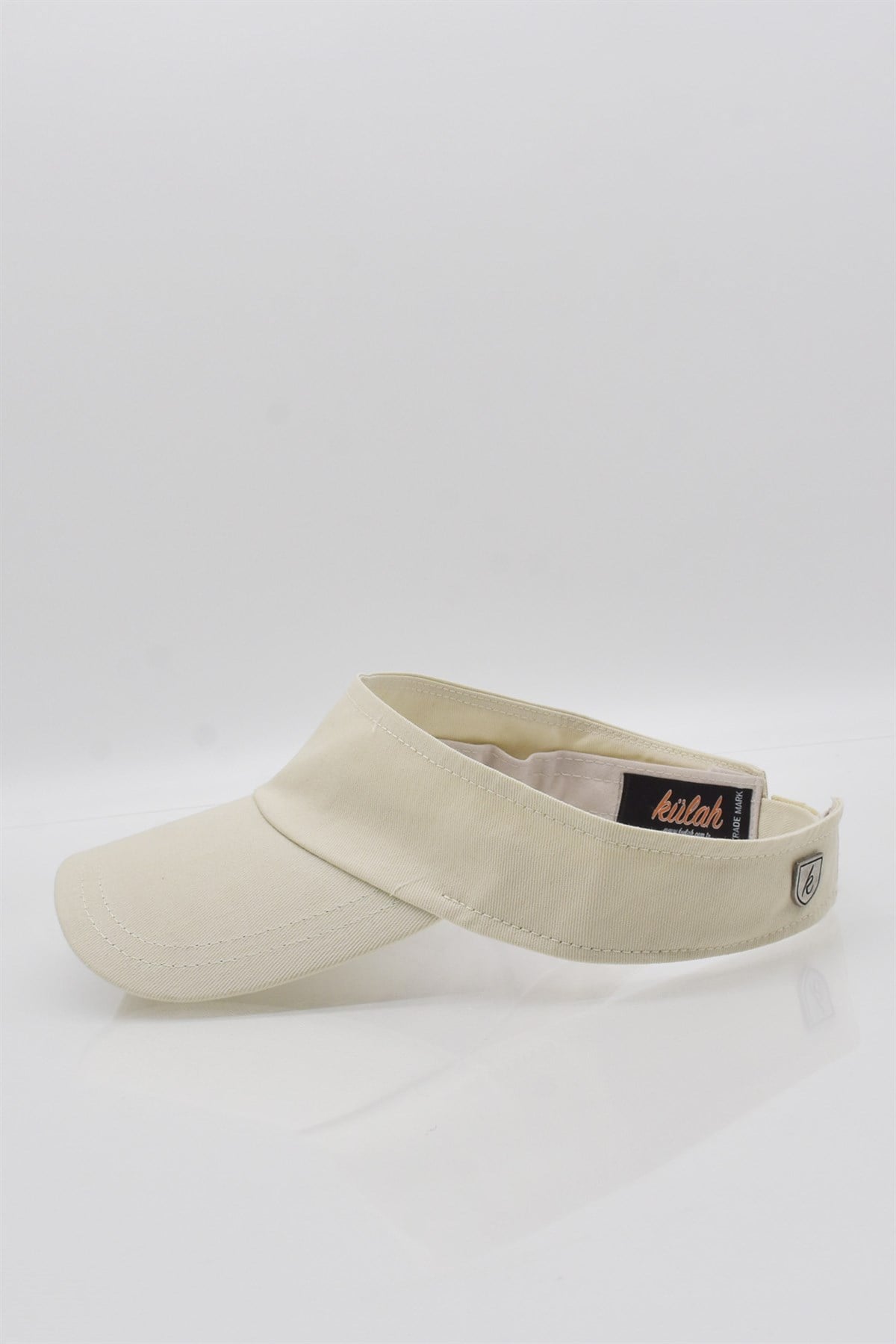 Womens Beige Tennis Visor Cap Sports Beach Hat