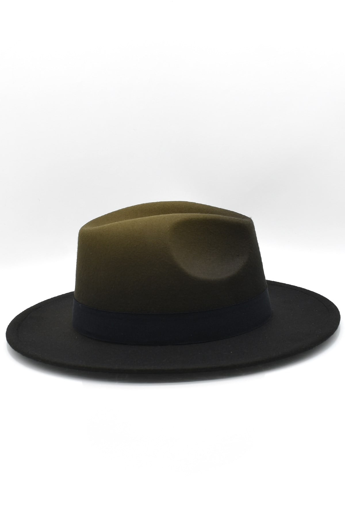 Erkek Multicolor Fötr Şapka Haki Panama Hat