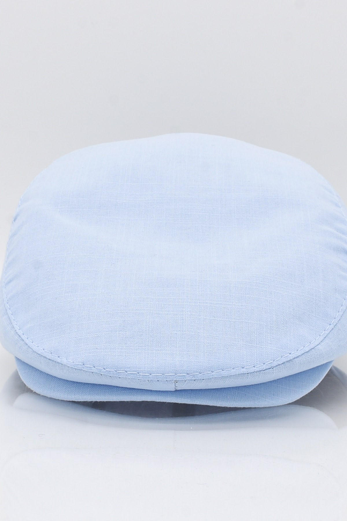 Mens Light Blue Flat Cap Cotton Flat Cap Hat