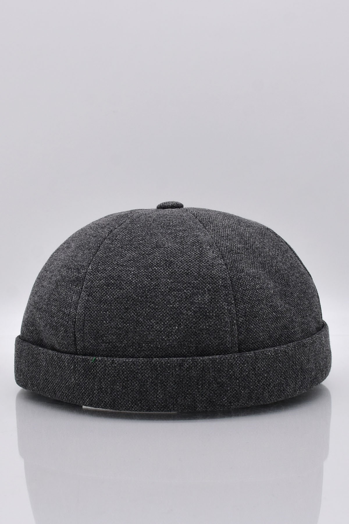 Womens Hipster Folded Cap Anthrachite Docker Hat