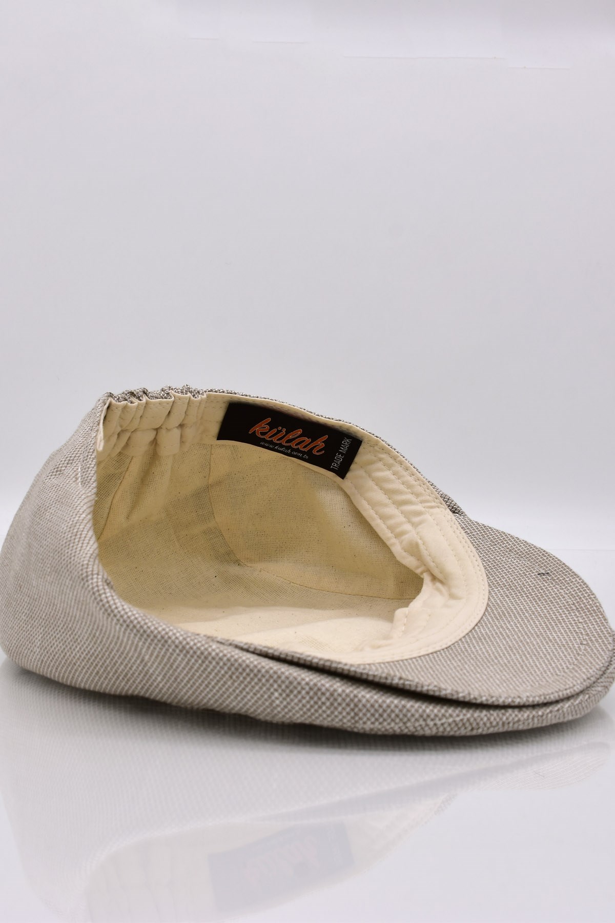 Erkek Bej Kasket Cotton Irish Flat Cap Şapka
