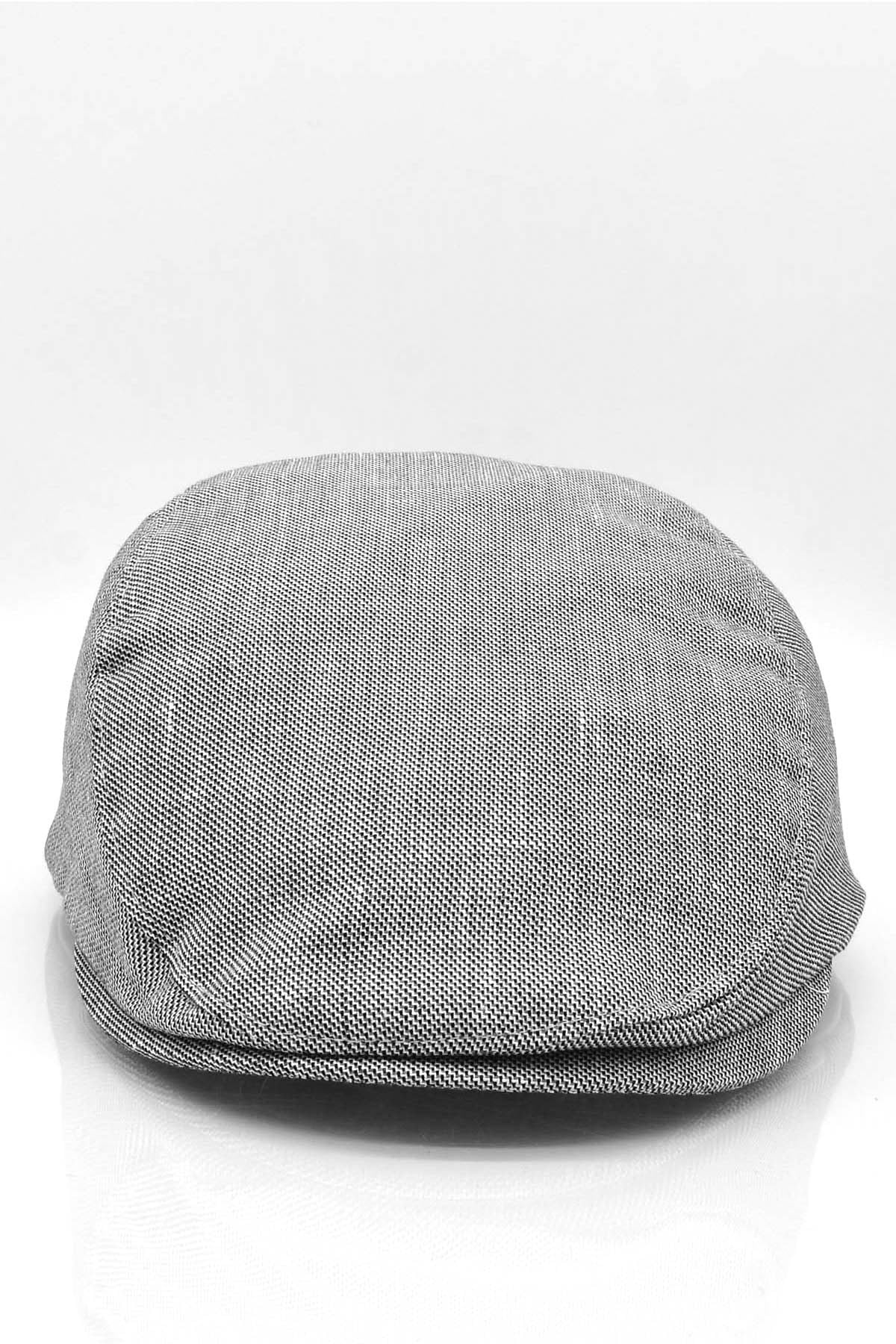 Erkek Siyah Kasket Cotton Irish Flat Cap Şapka