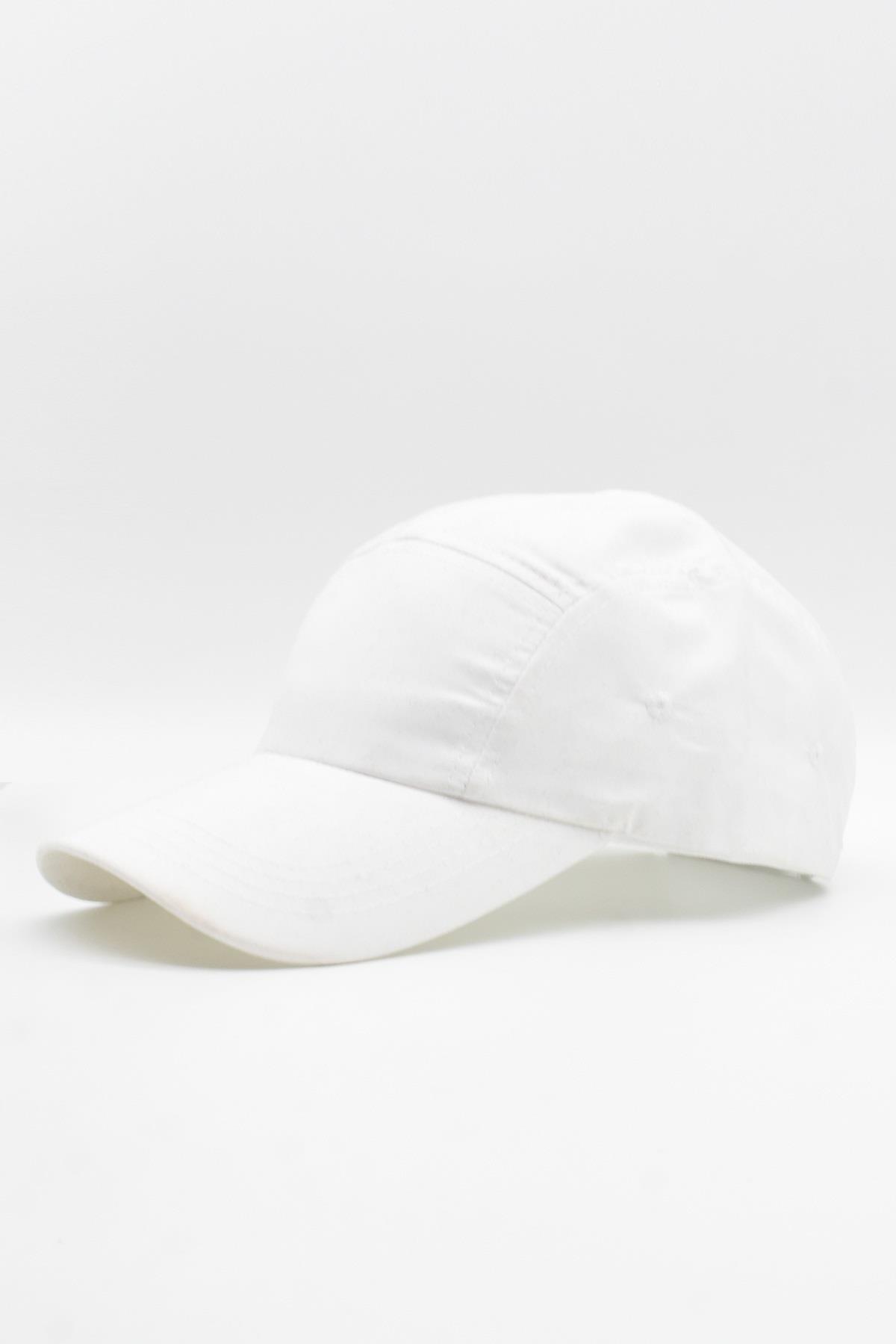 5 Panel Basic Street Snapback Hiphop Cap Beyaz Şapka
