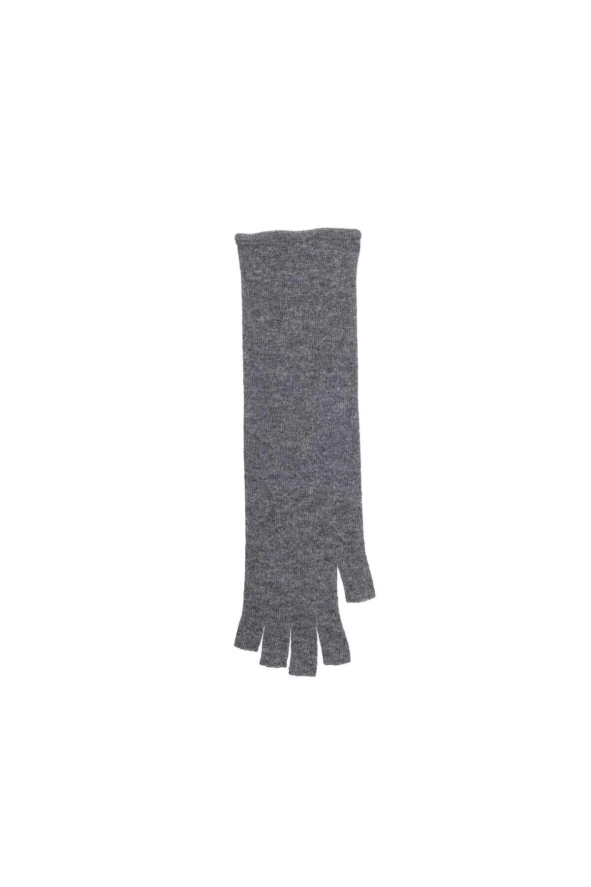 Angora Karışımlı Parmaksız Kadın Eldiven – Yumuşak & Şık