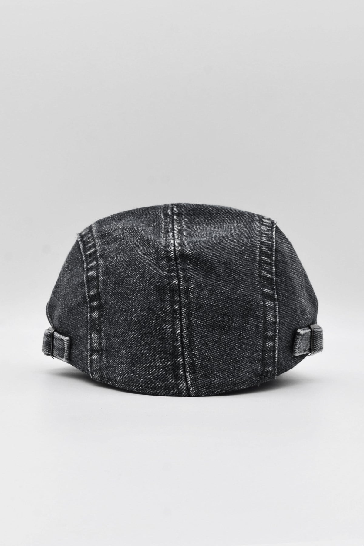 Ayarlanabilir Tokalı Siyah Denim Yazlık Erkek Kot Kasket Şapka