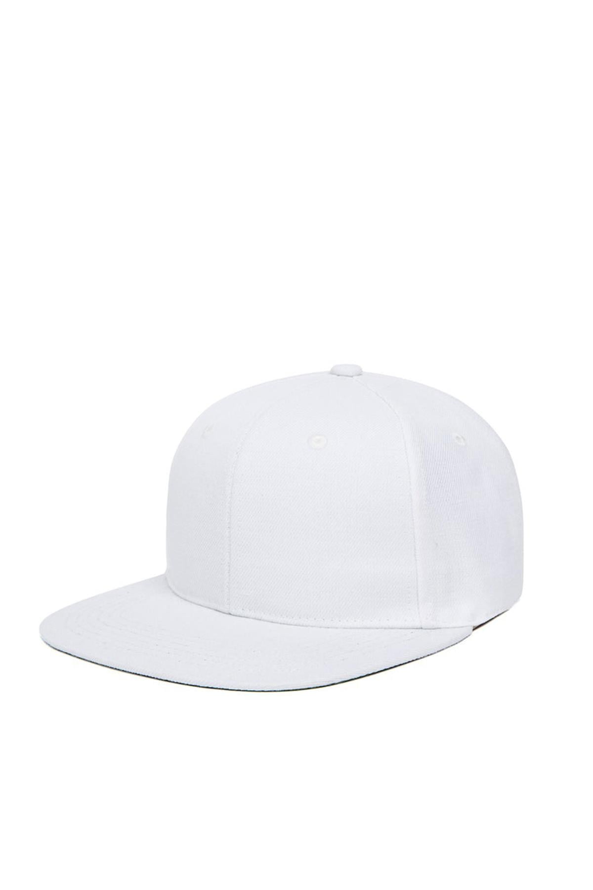 Basic Street Snapback Hiphop Cap Beyaz Şapka