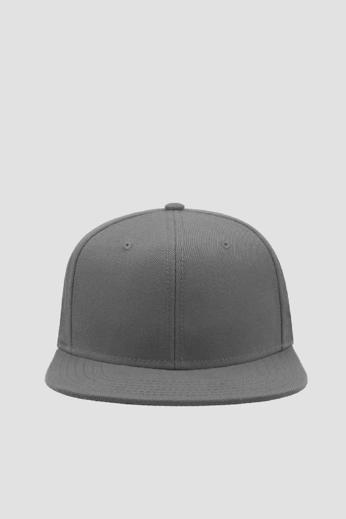 Basic Street Snapback Hiphop Cap Gri Şapka