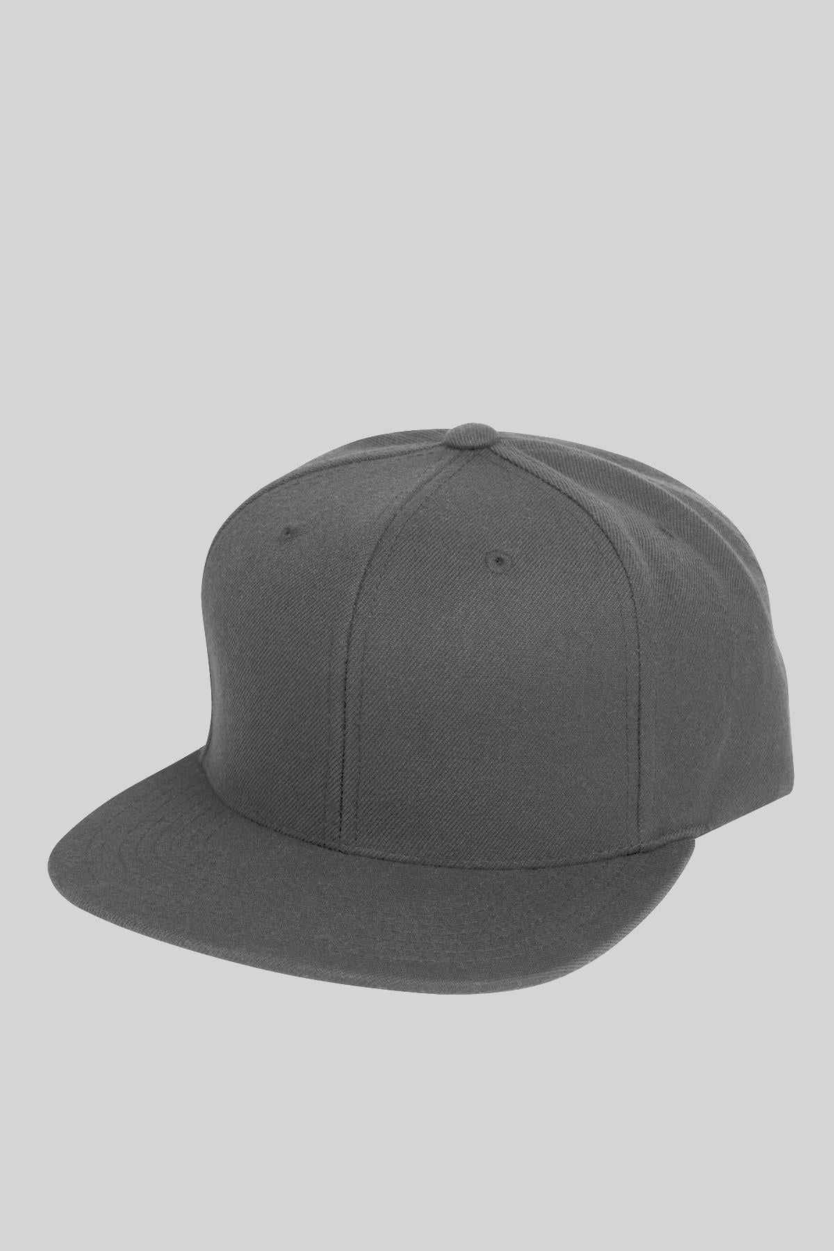 Basic Street Snapback Hiphop Cap Gri Şapka