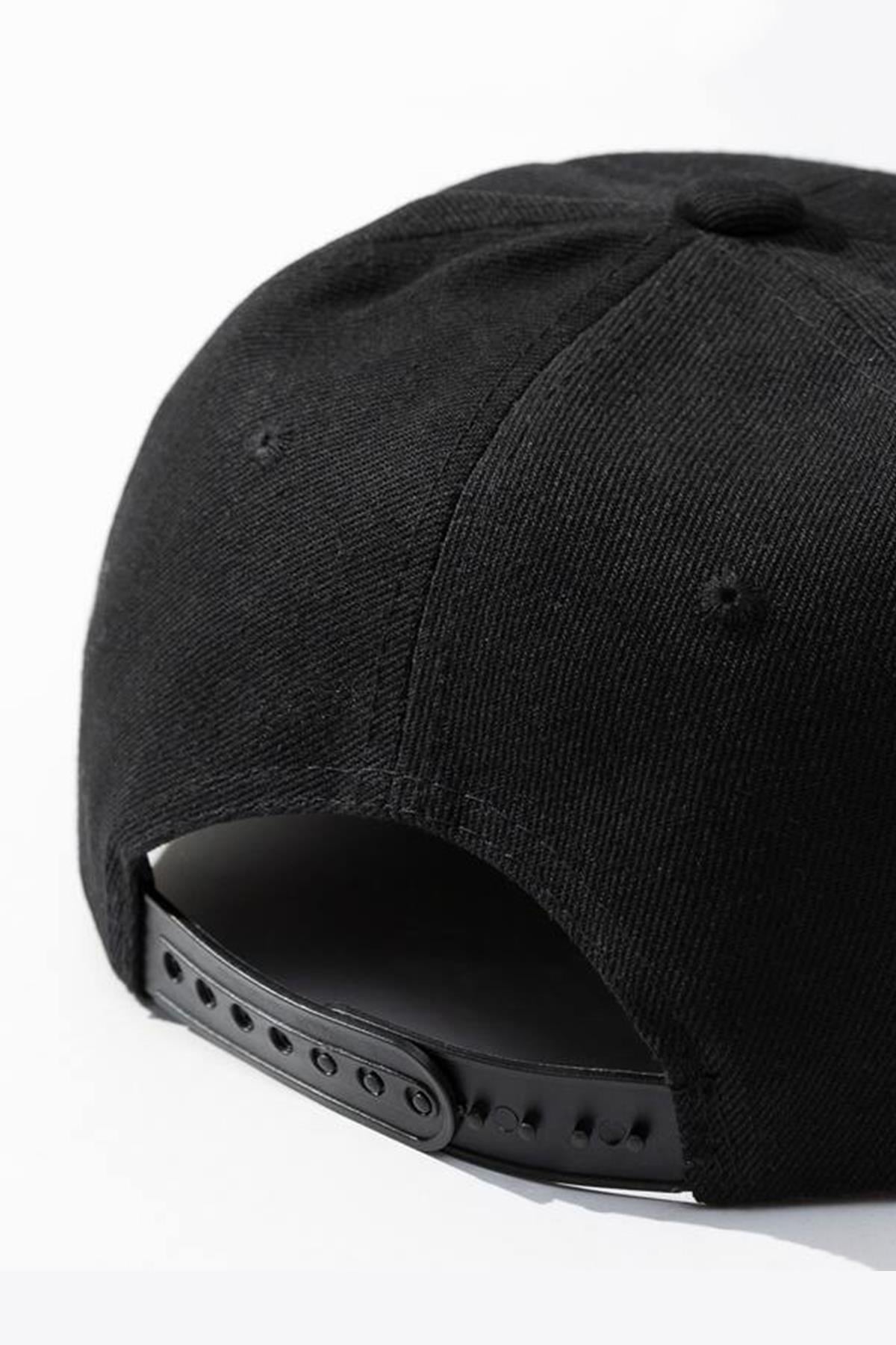 Basic Street Snapback Hiphop Cap Siyah Şapka