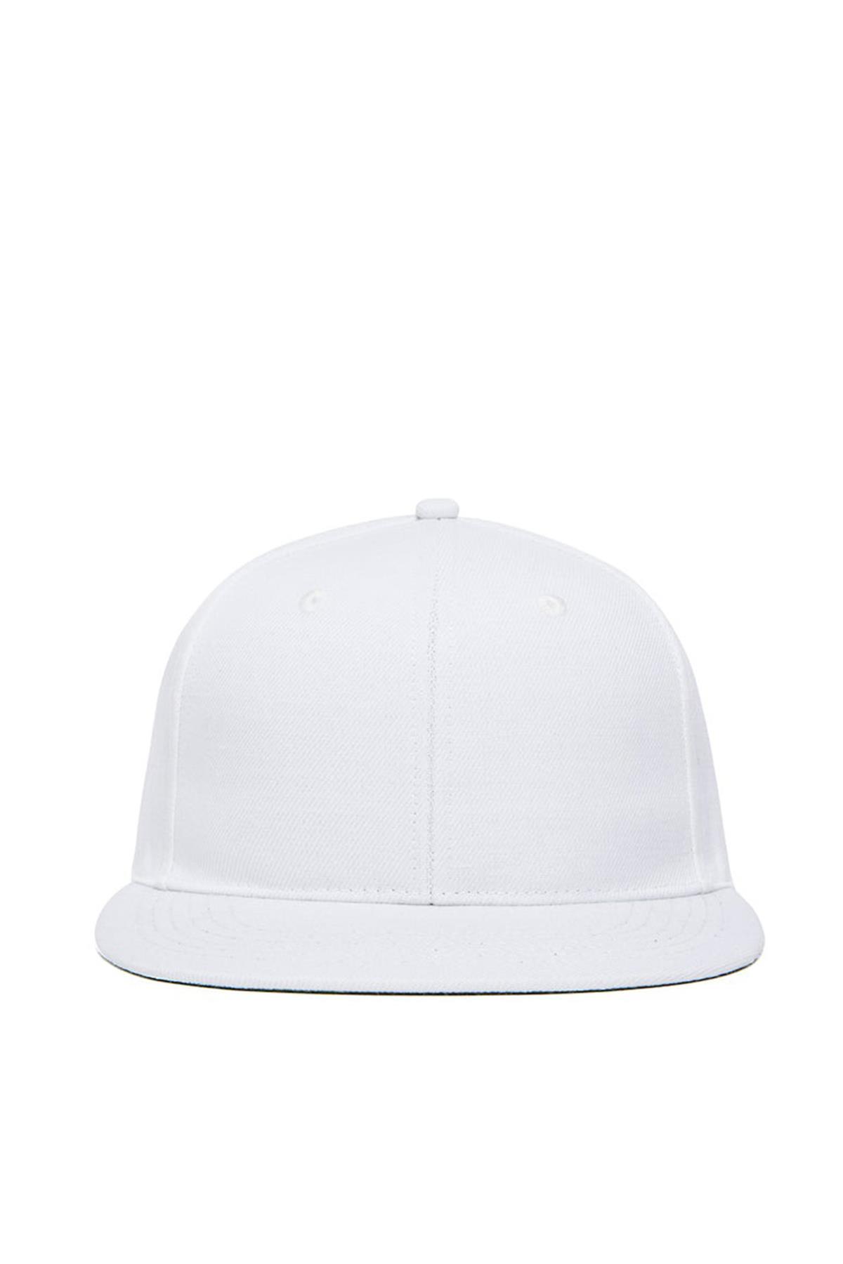 Basic Street Snapback Hiphop Cap Beyaz Şapka