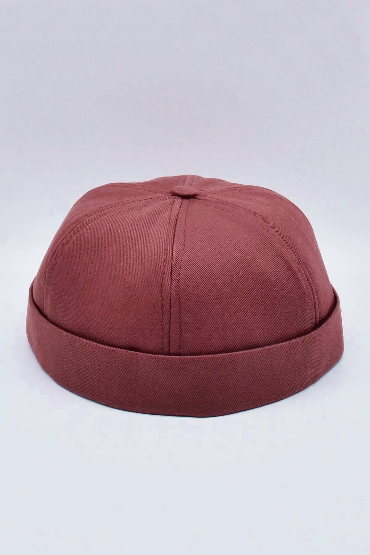 Bordo %100 Pamuk Cap Docker Şapka