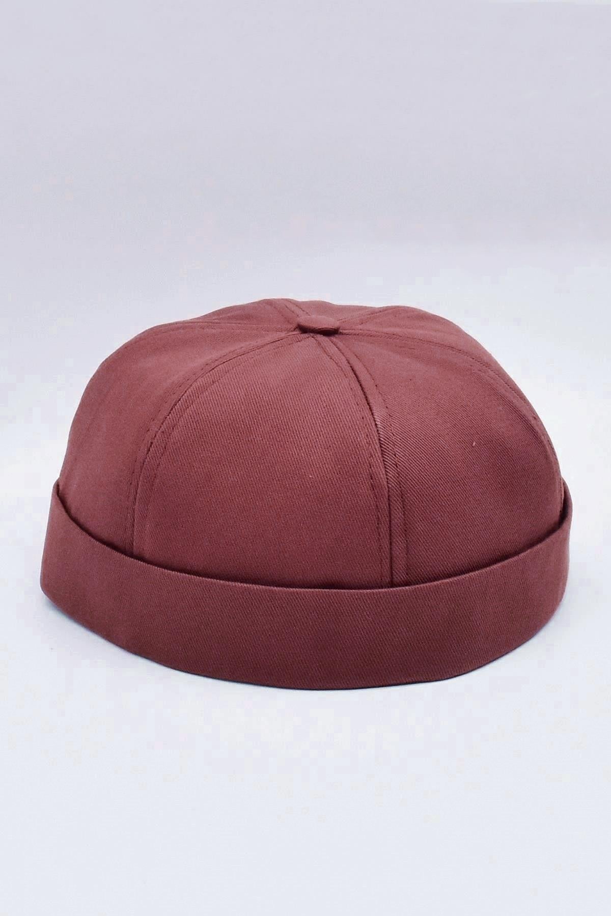 Bordo %100 Pamuk Cap Docker Şapka