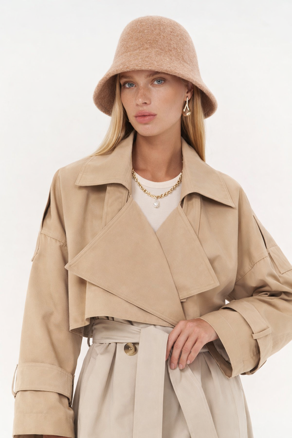Camel Yün Çan Şapka – Minimal Bell Hat | Soft Form Series
