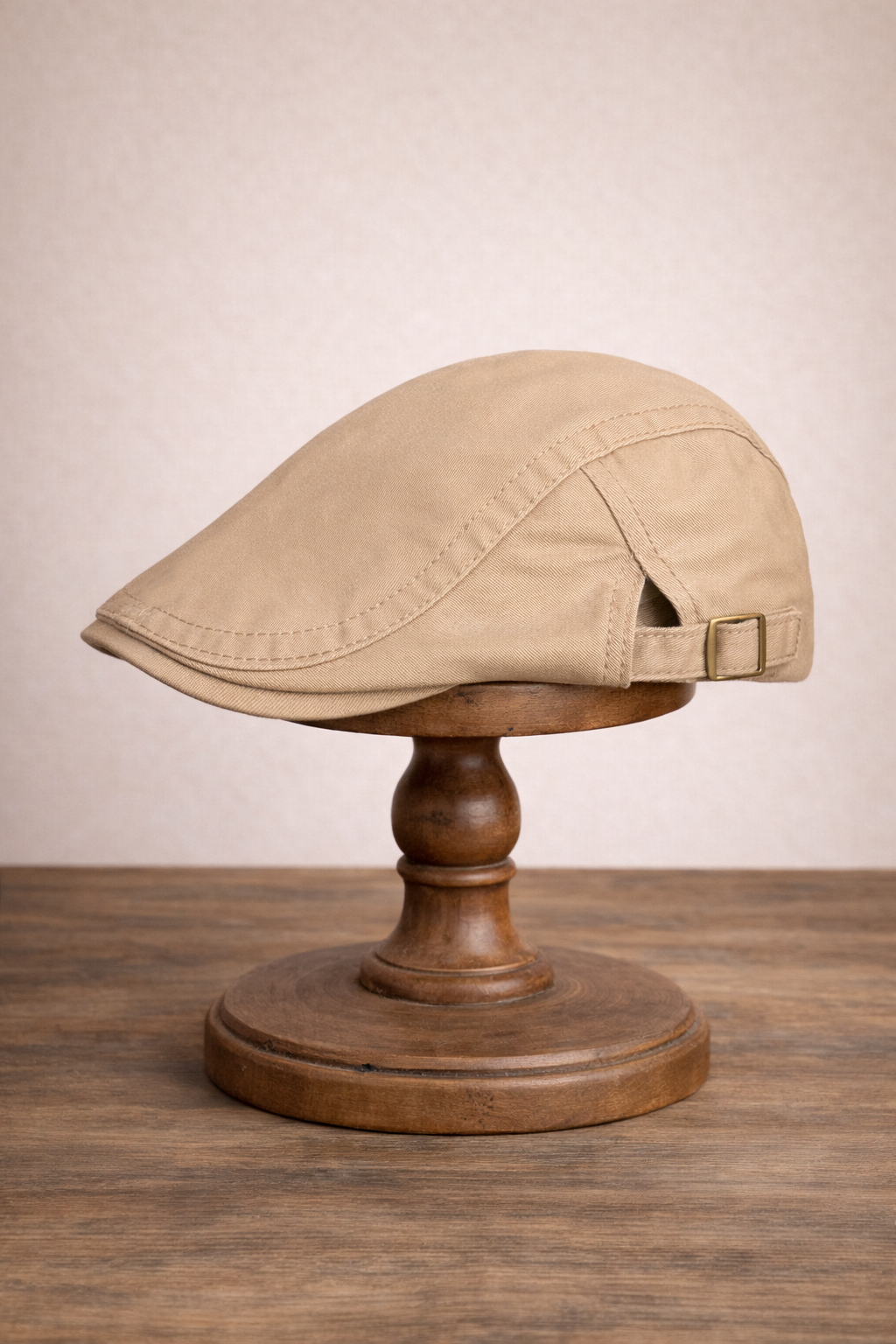 Clean Form Flat Cap – Warm Dune Tokalı Kasket