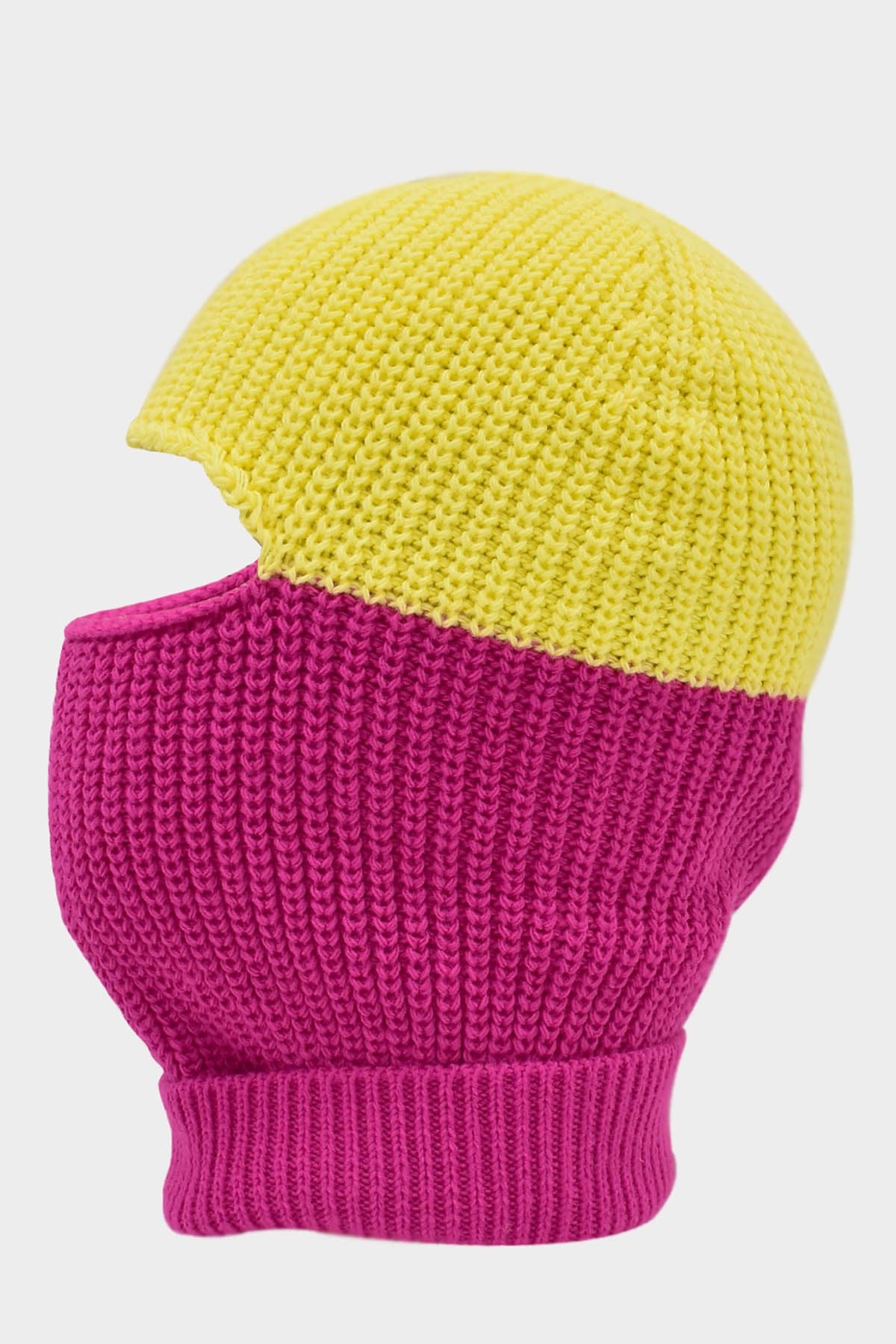 Color Block Renkli Balaclava Kar Maskesi Triko Bere Boyunluk 1 Adet