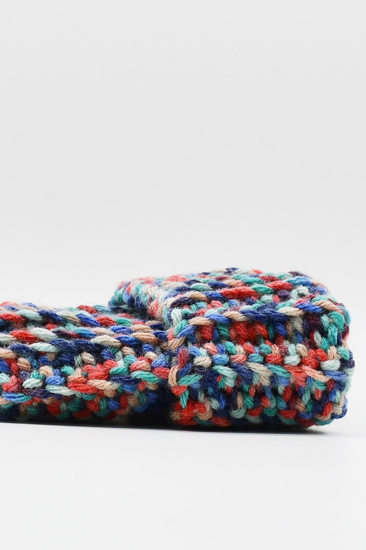 Crochet Kalın Kışlık Örgü Yün Kadın Bere