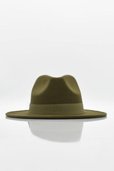 Erkek Ayarlanabilir Haki Fedora Şapka