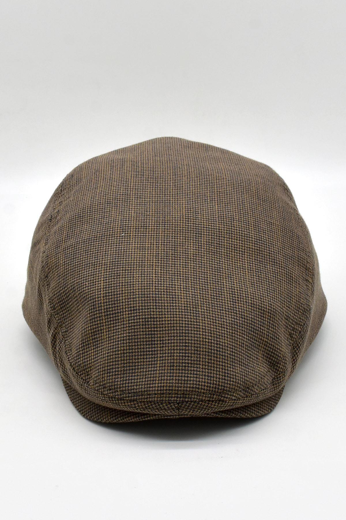 Erkek Dokulu London Kasket Bakır Flat Cap Şapka