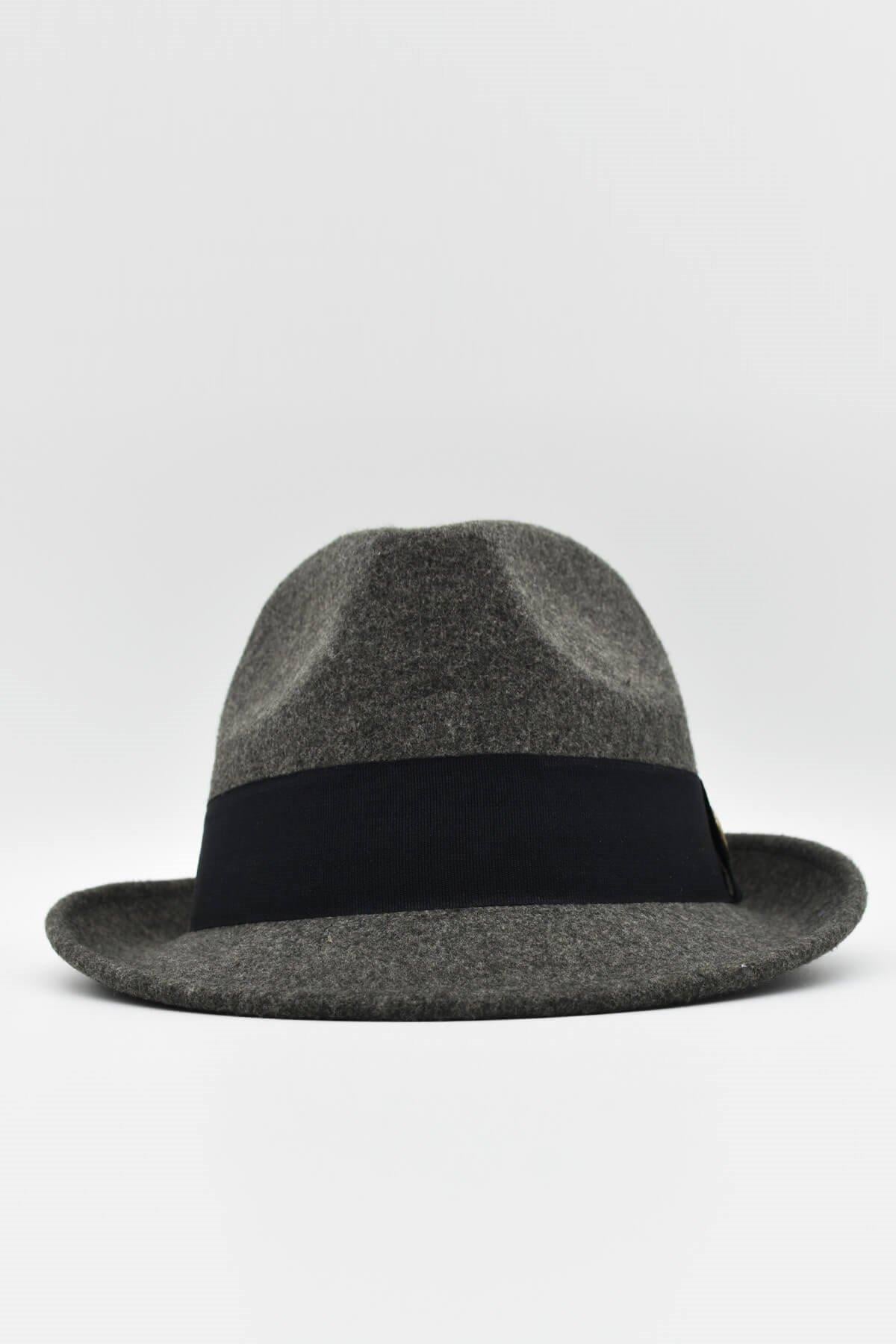 Erkek Füme Keçe Trilby Fötr Şapka