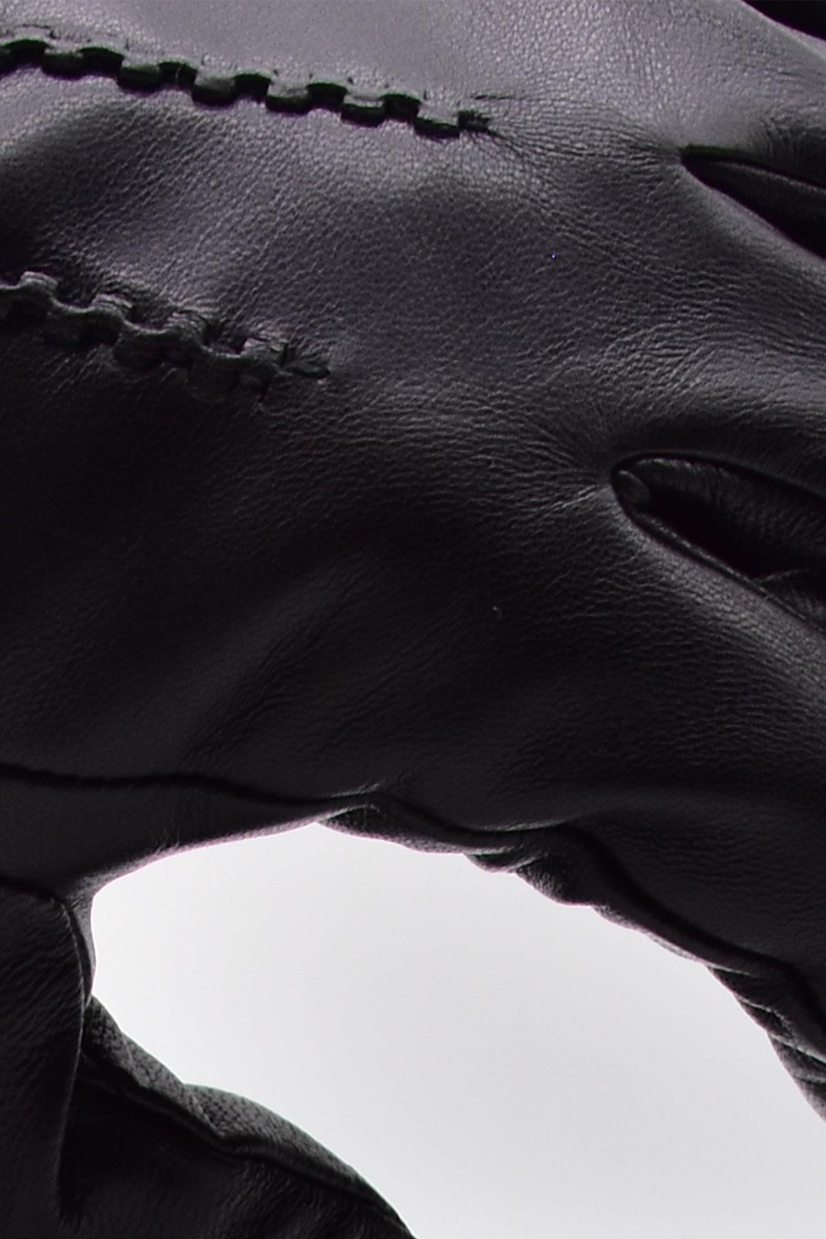 Mens Polar Lined Real Leather Gloves