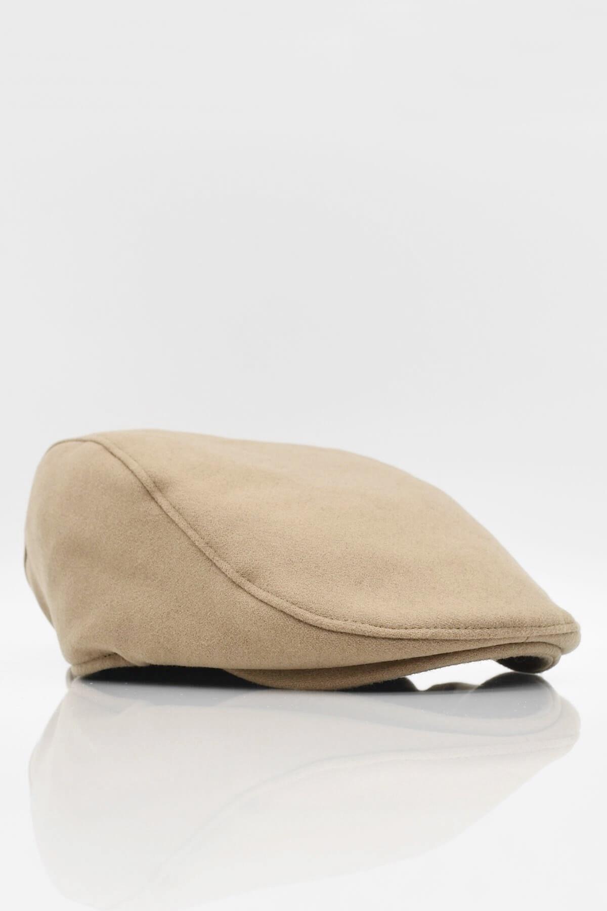 Mens Flat Cap Camel Hat English Style Cap