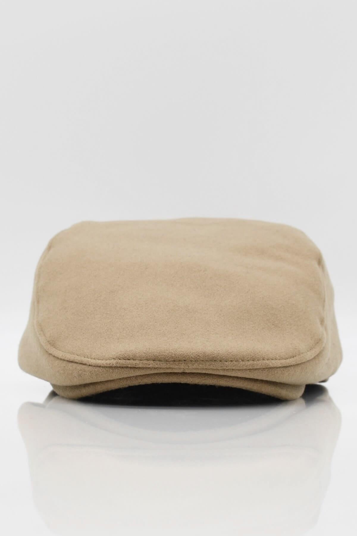 Mens Flat Cap Camel Hat English Style Cap