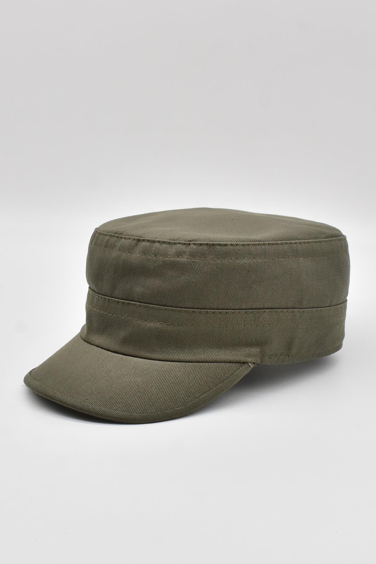 Mens Hat Flat Cap Outdoor Castro Cap 2x Pack Black-Khaki