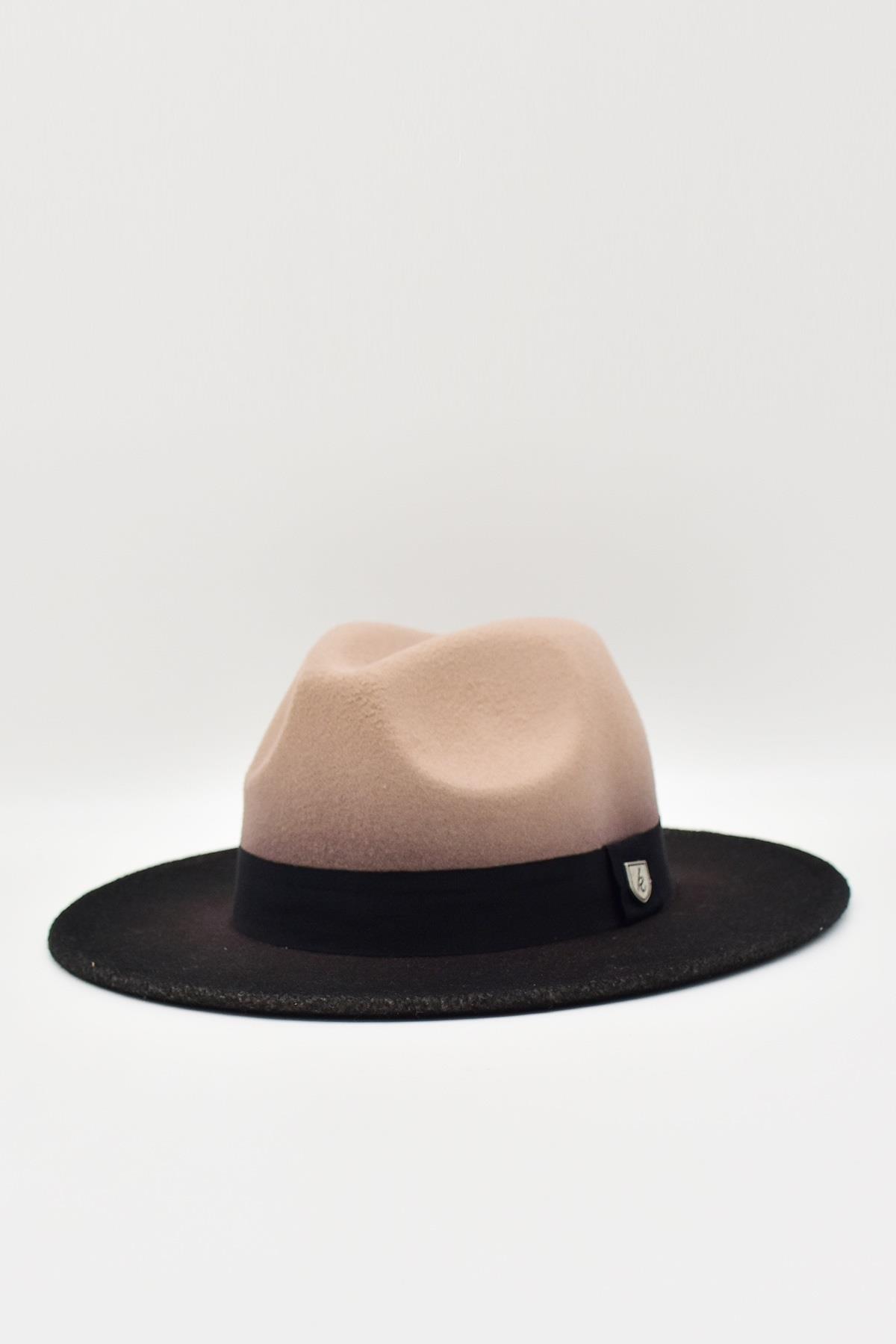 Erkek Multicolor Fötr Şapka Camel Panama Hat
