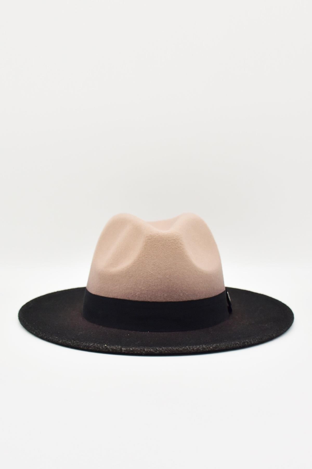 Erkek Multicolor Fötr Şapka Camel Panama Hat