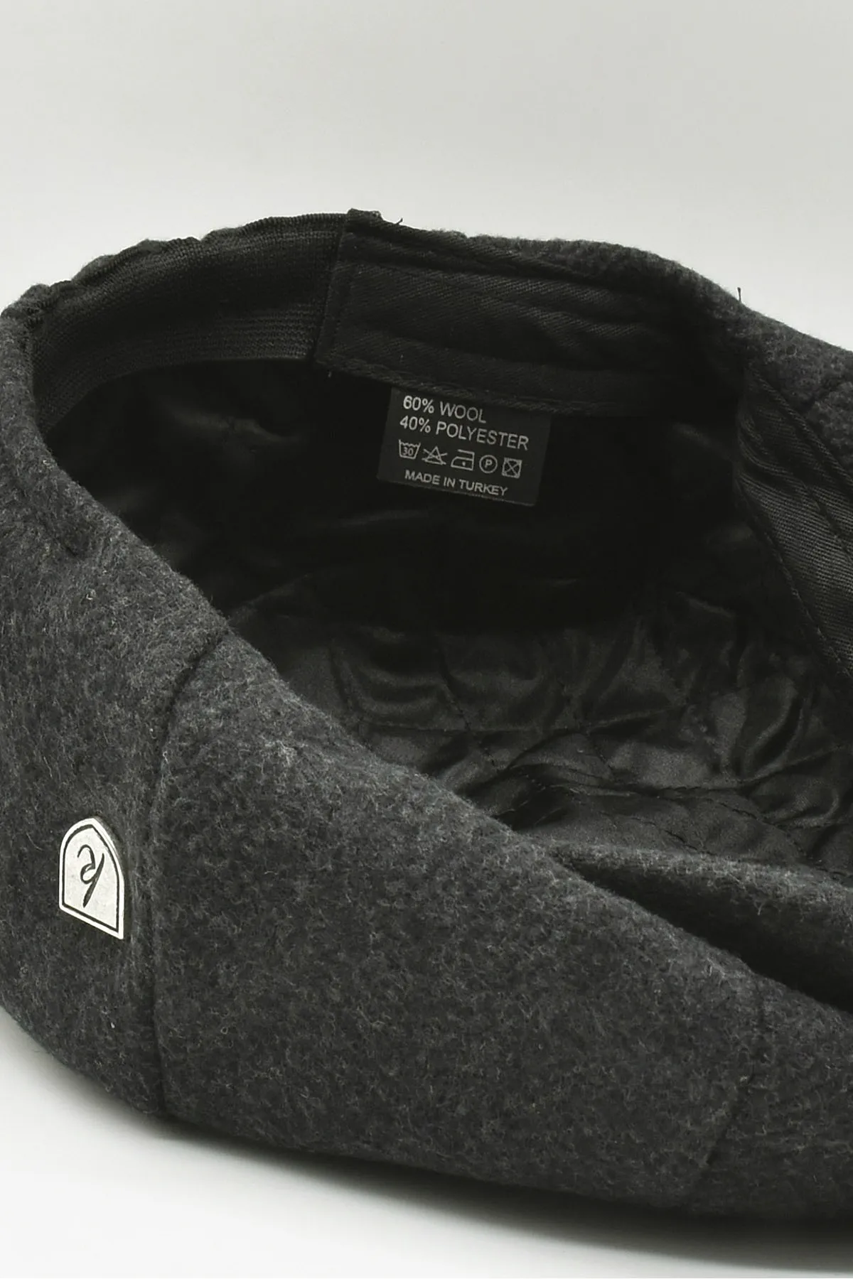 Mens Winter Hat Flat Cap Gotham Newsboy Cap-Black