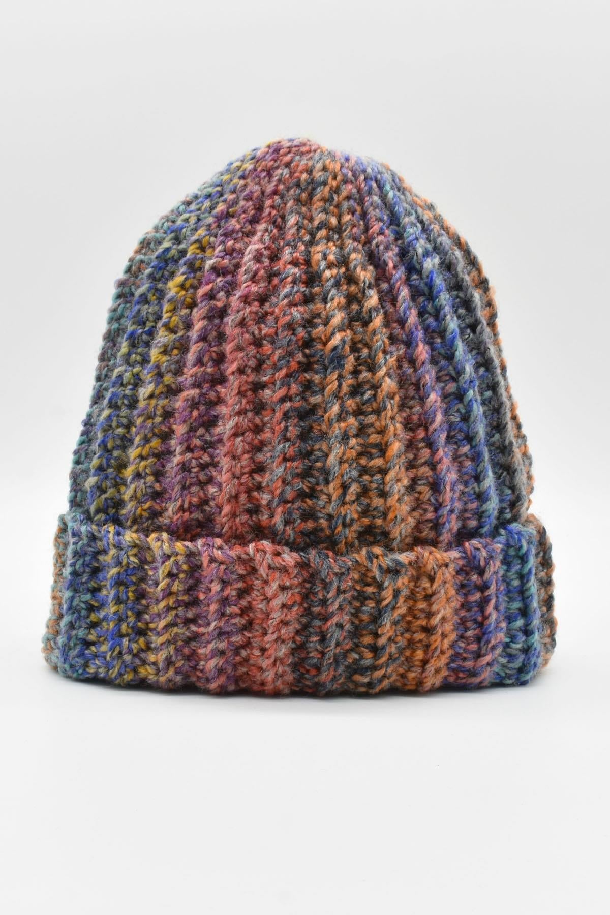 Kadın El Örgüsü Kışlık Yün Bere Turquoise Hat