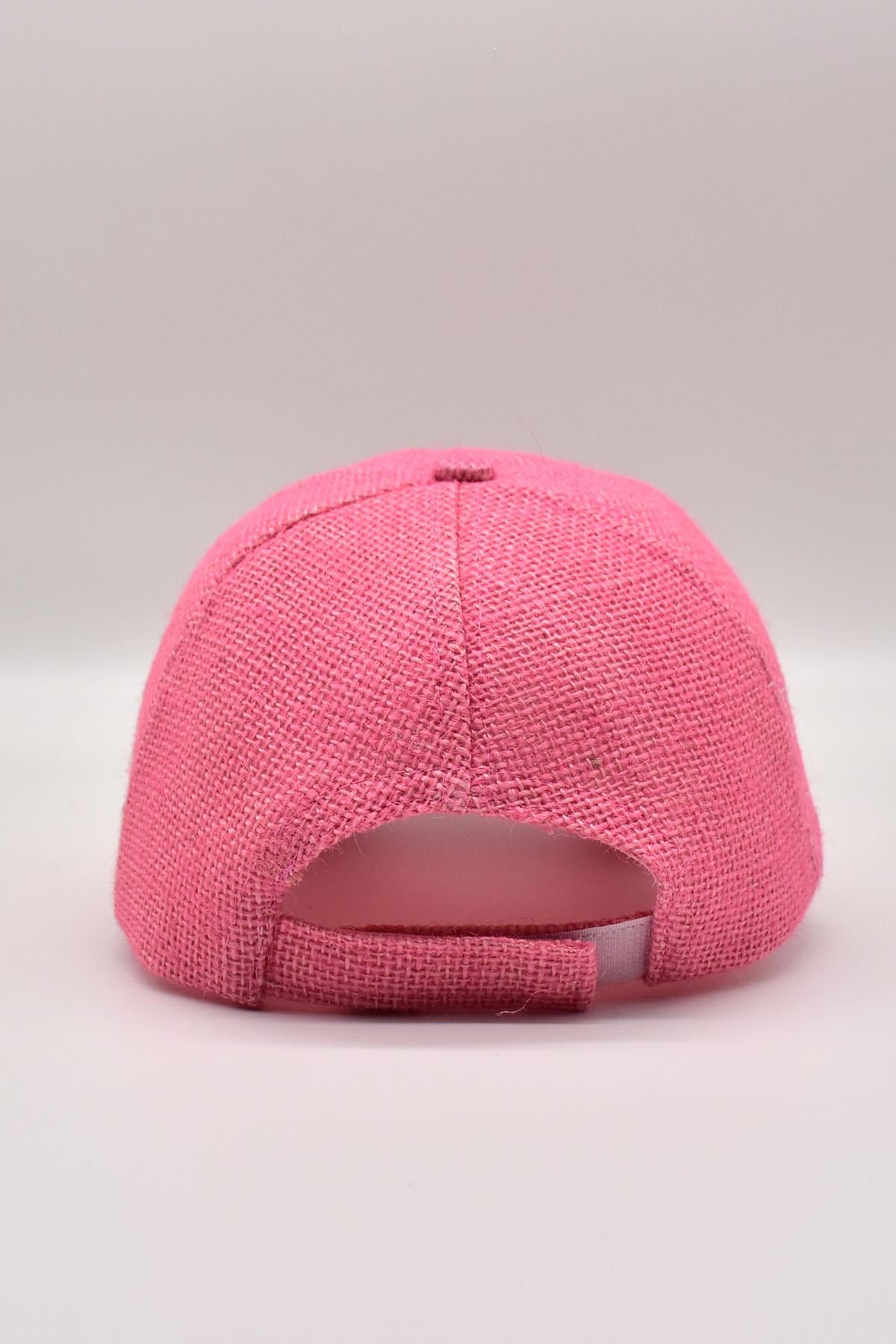 Womens Jüt Baseball Hat Natural Straw Sun Protect Sports Cap