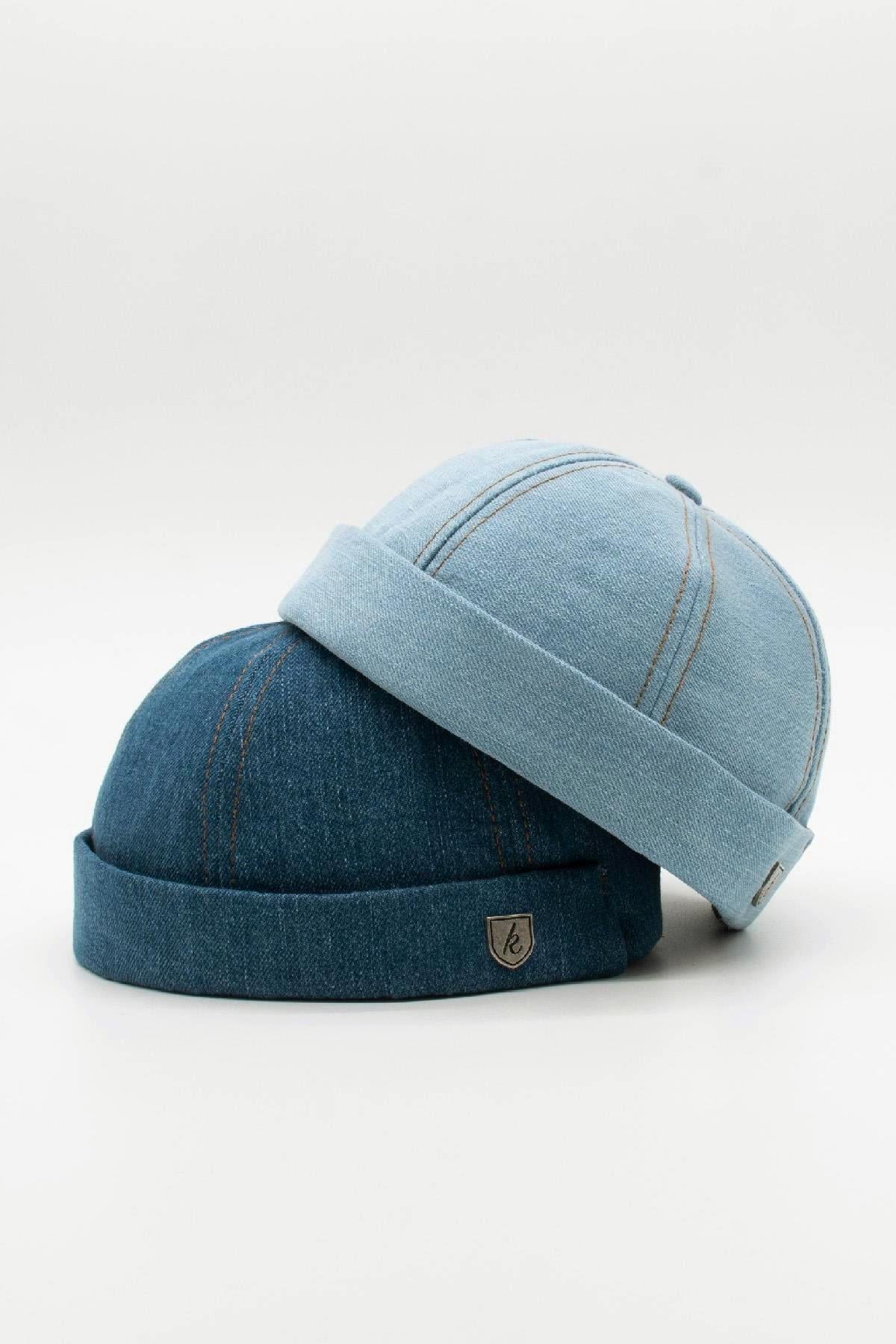 Kadın Kot Şapka Denim Sipersiz Cap