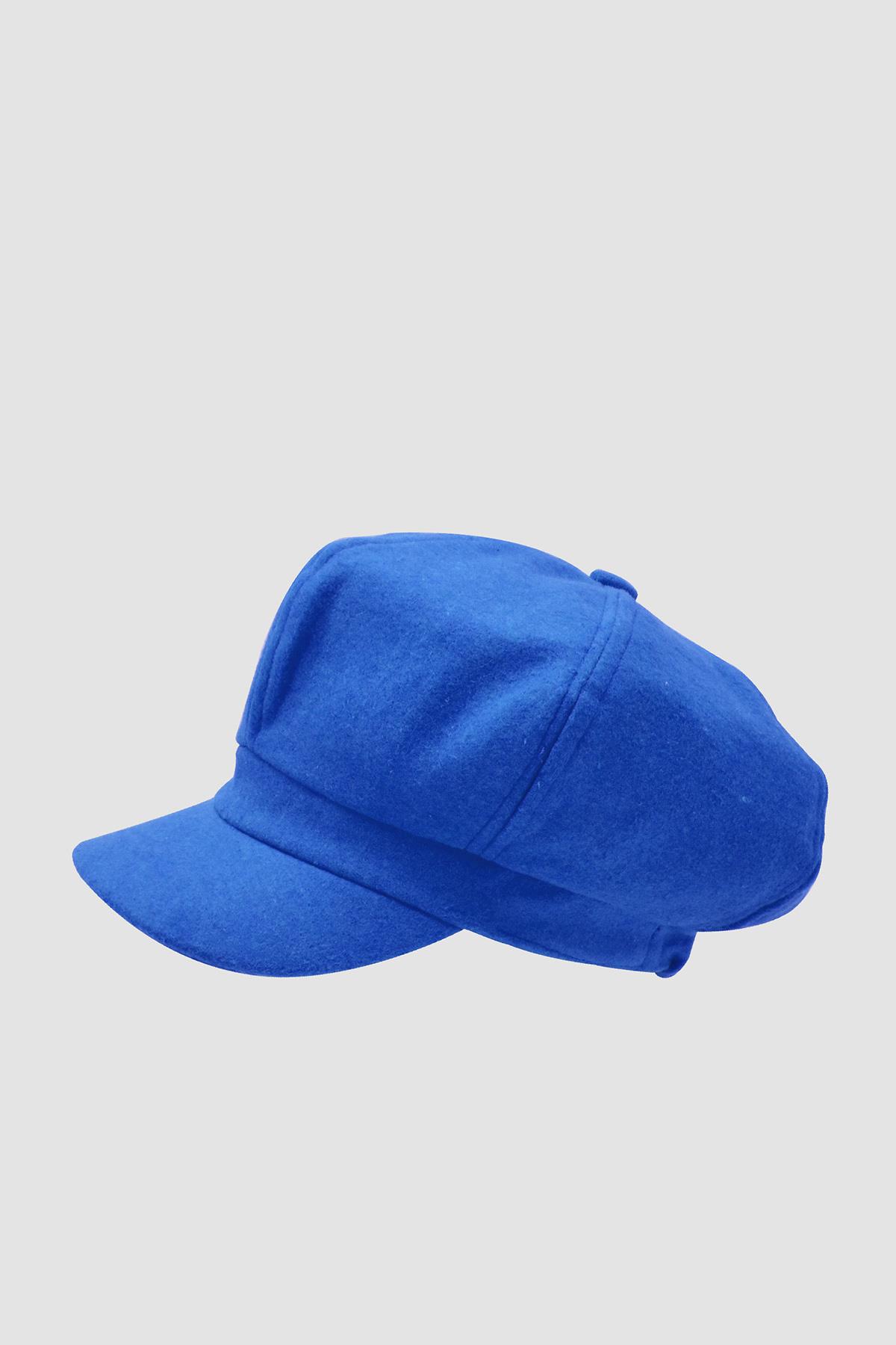 Kadın Yünlü Vintage Kasket Retro Kışlık Şapka