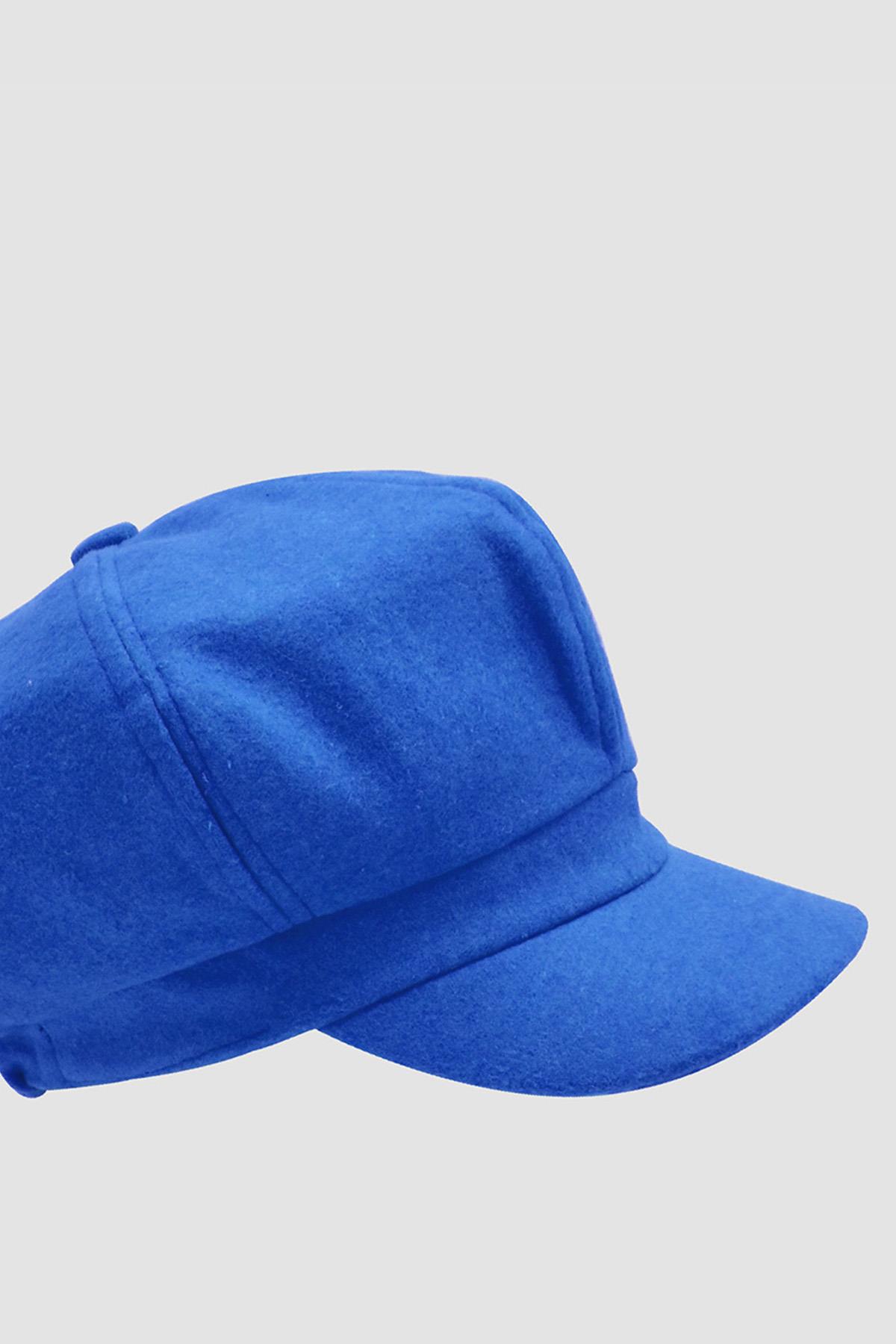 Kadın Yünlü Vintage Kasket Retro Kışlık Şapka