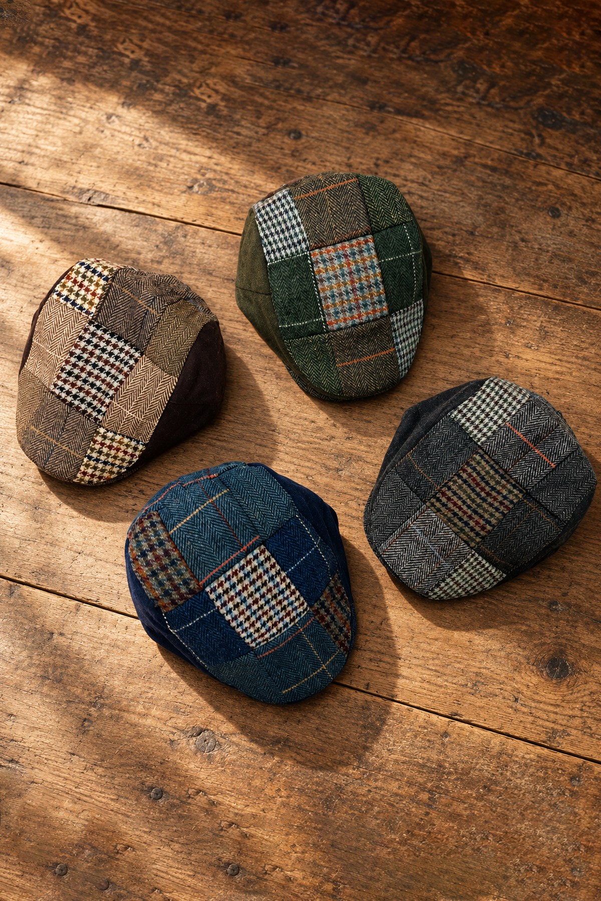 KLH Studio Dept. Deep Navy Flat Cap Kasket
