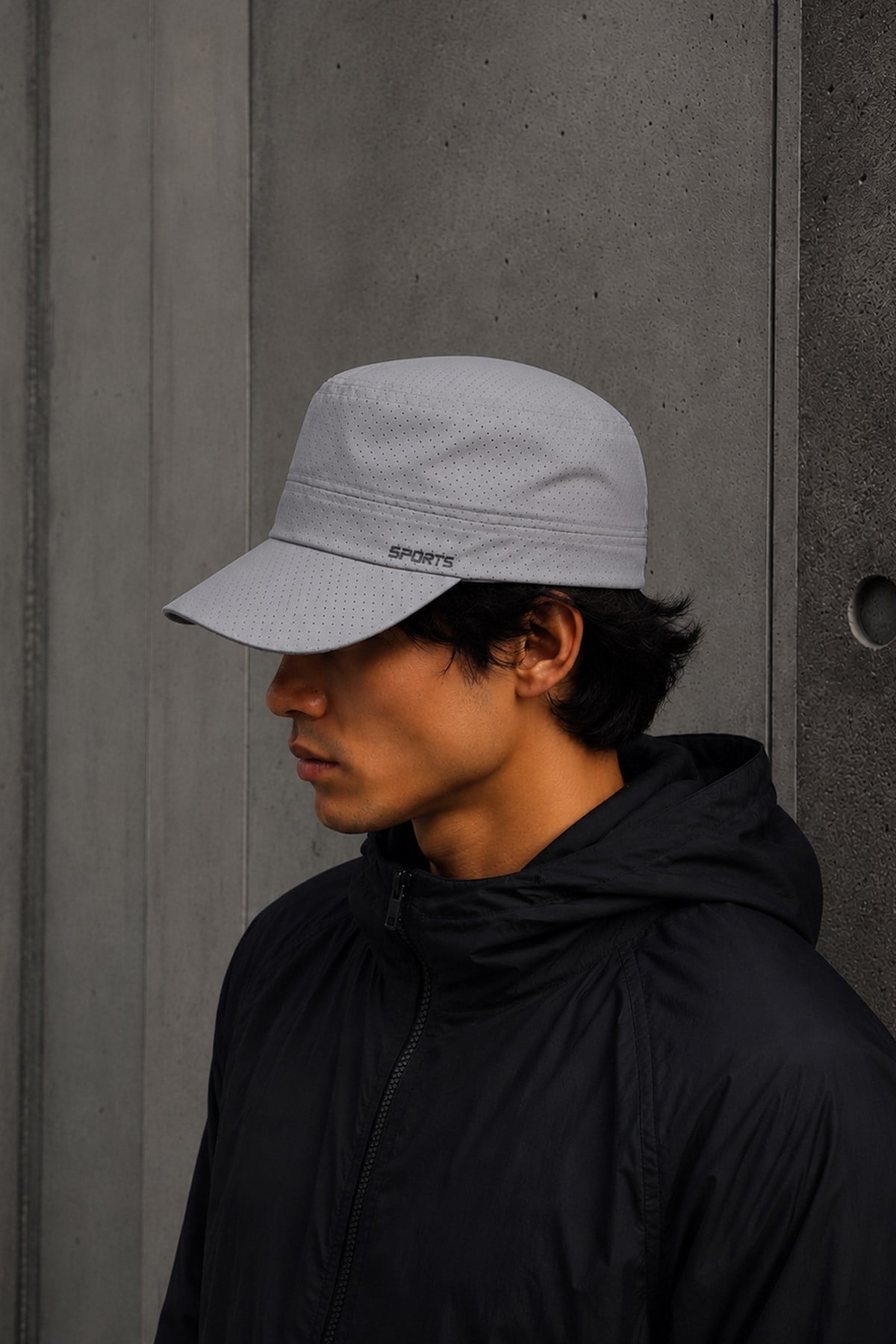 Micro Air Technical Stone Gray Cap – Nefes Alan Hafif Şapka